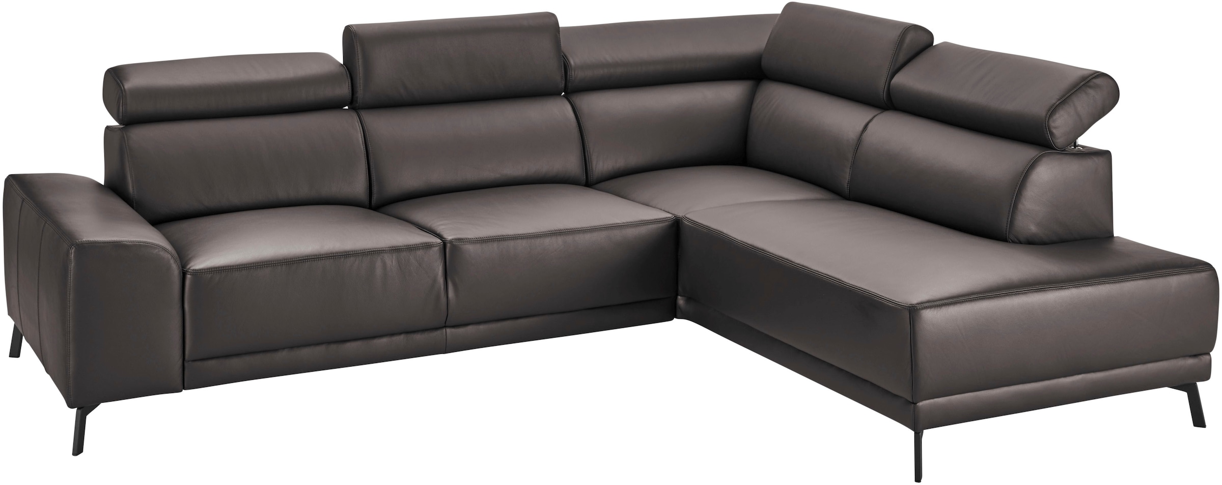 3C Candy Ecksofa »Greve modern und bequem, inkl. manueller Kopfteilverstellung, L-Form«, wahlweise mit motorischem Sitzvorzug