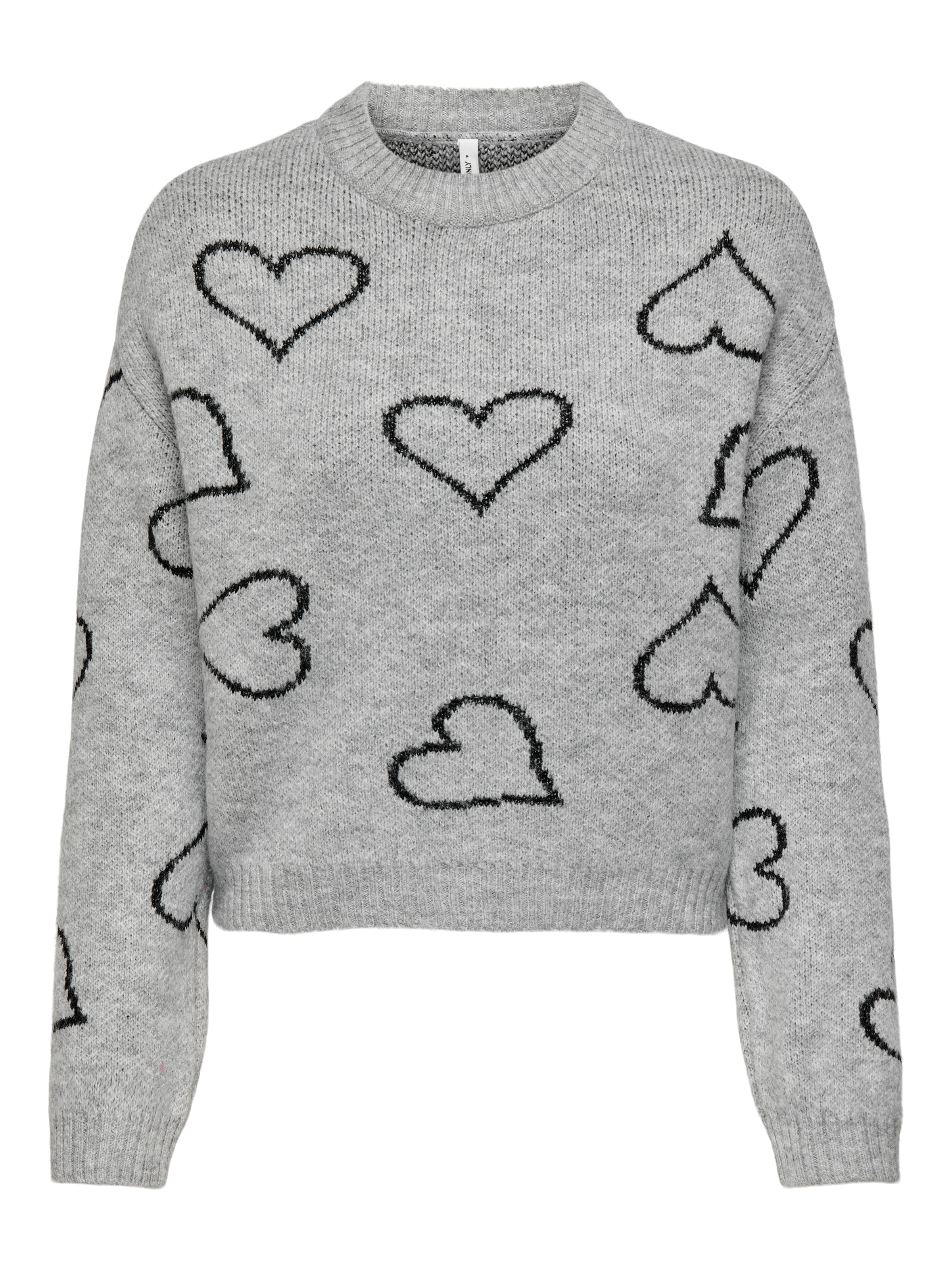 ONLY Rundhalspullover »ONLHAPPIE LS HEART O-NECK KNT«