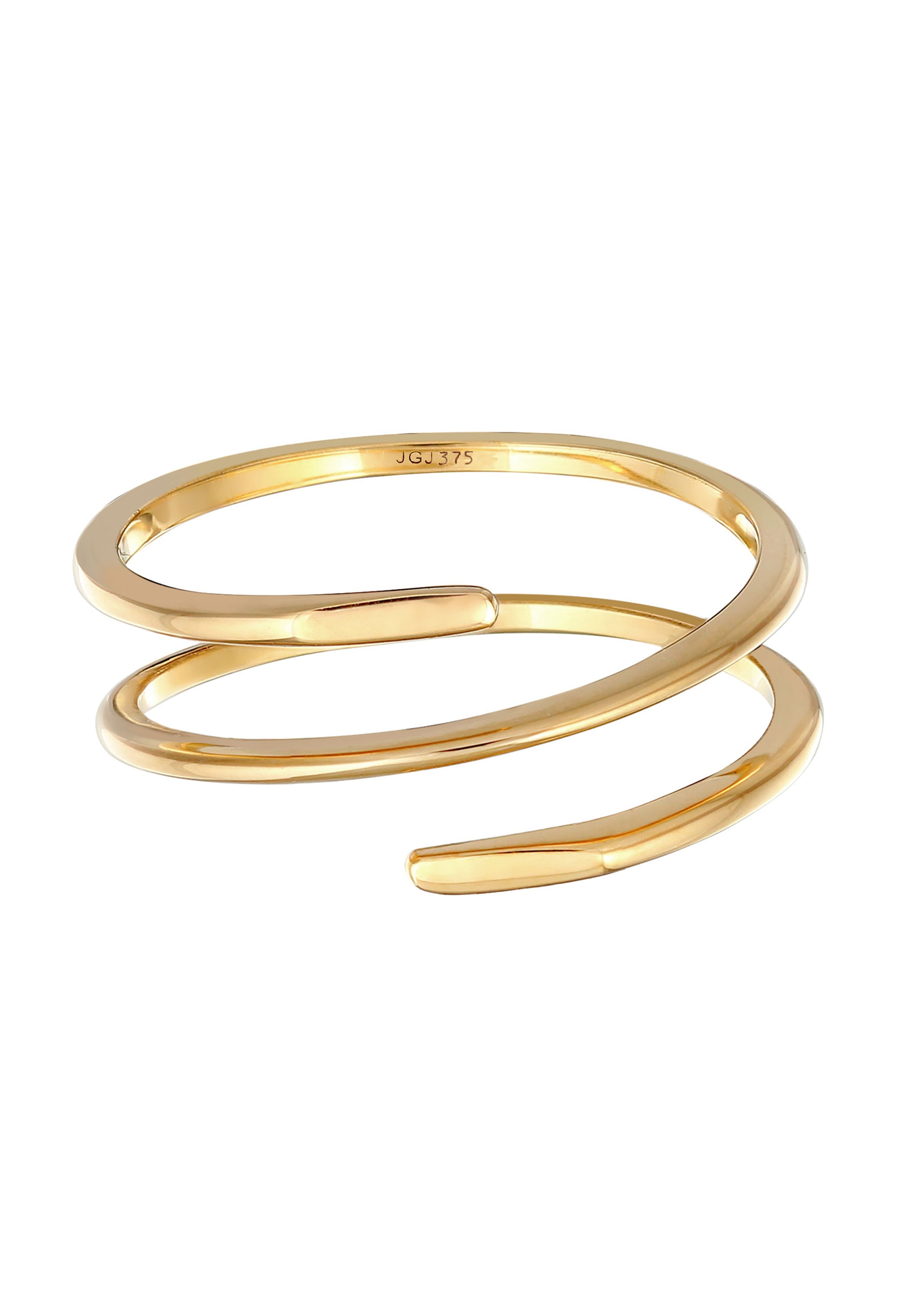 Elli Premium Silberring »Ring Wickelring Twist Fein 375 Gelbgold«