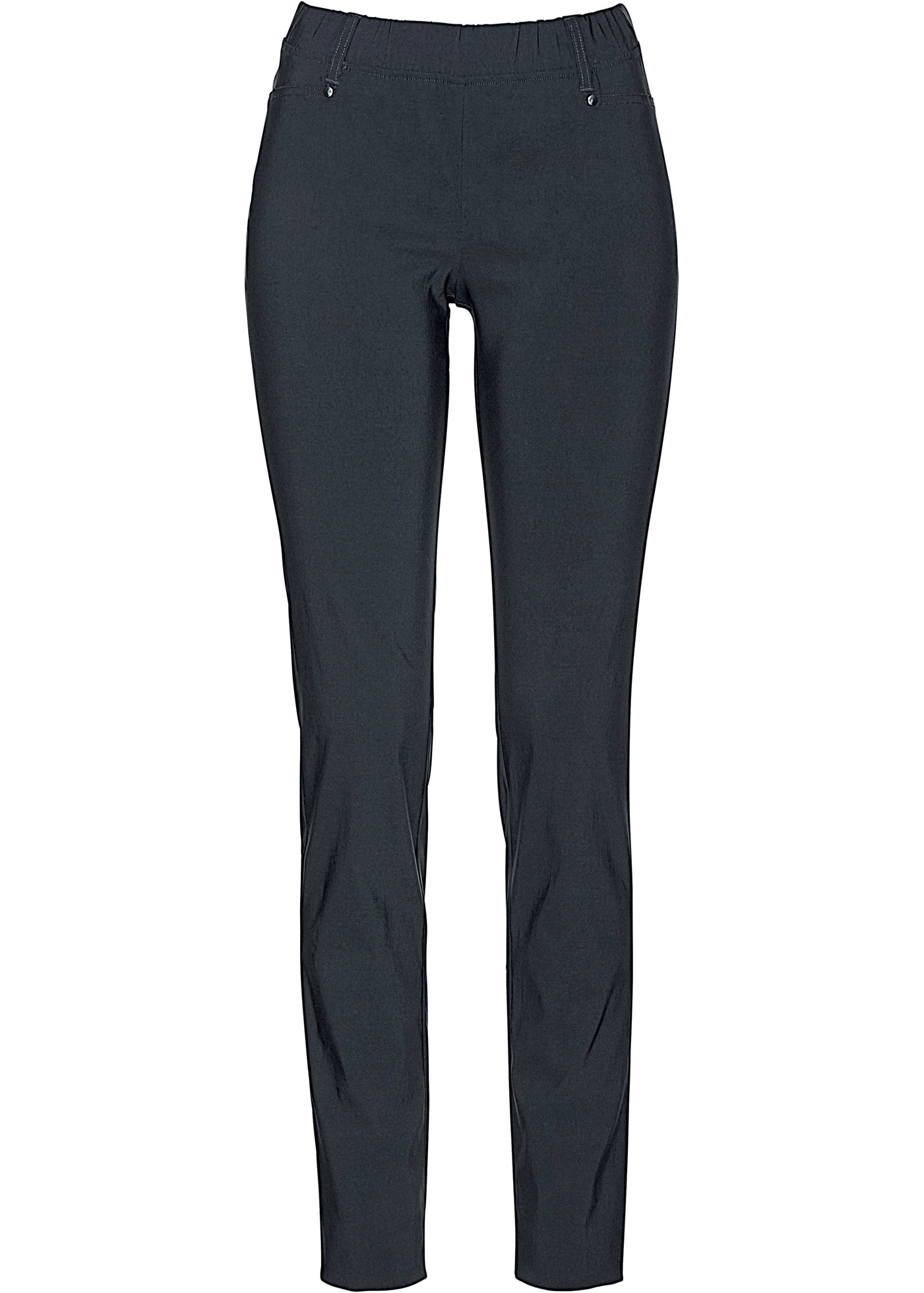 bonprix »Stretch-Hose in Schlupfform«  aus Viskose, Slim Fit Passform, Schlupfform mit Gürtelschlaufen