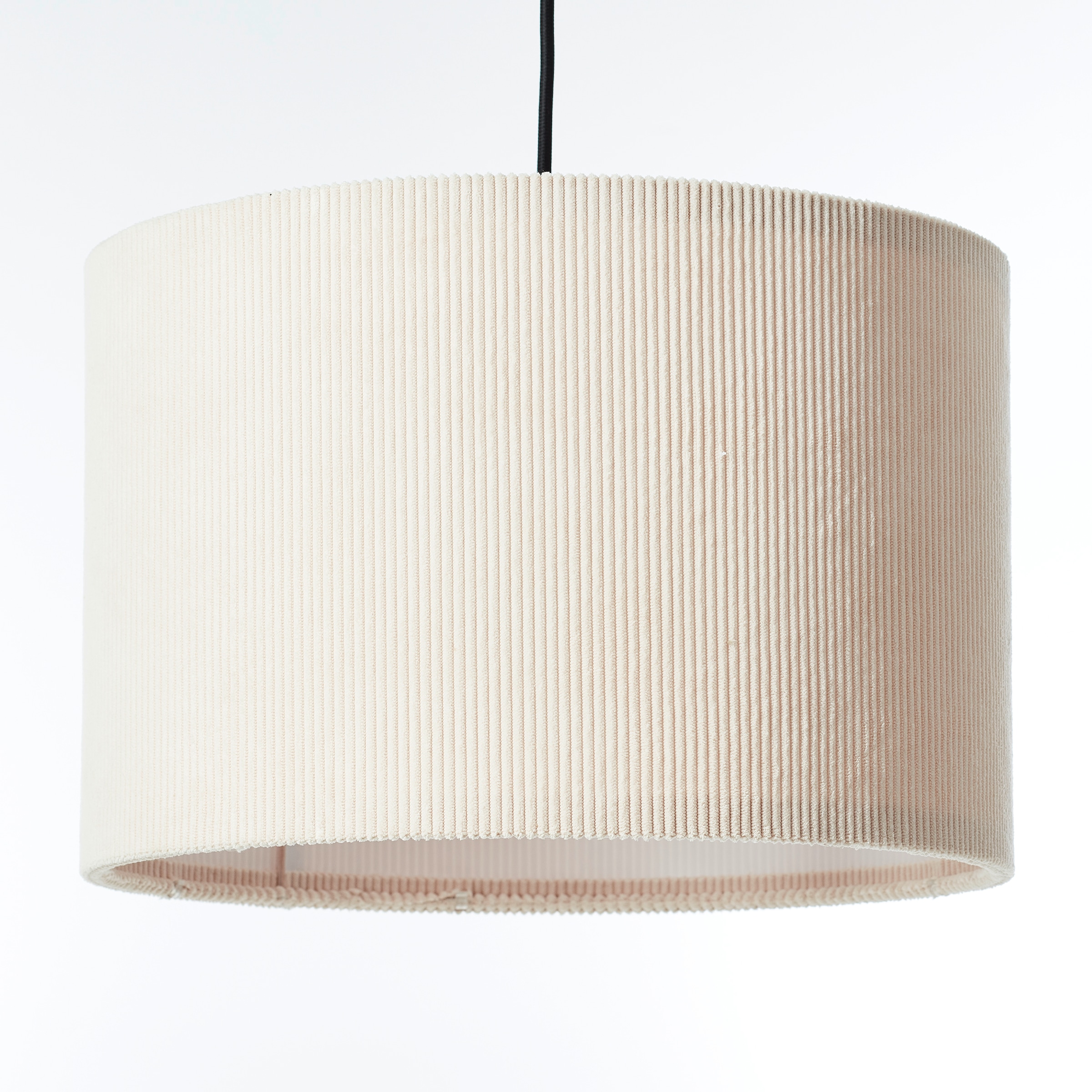 Brilliant Pendelleuchte »Tony« E27 1 Stk. mit Cord-Lampenschirm, 150 x 35 cm, E27, kürzbar, Textil