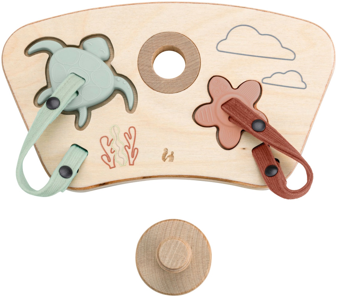 Hauck Puzzle »Play Puzzling S, Turtle & Flower«, aus Holz; für Hauck Play Tray; FSC® - schützt Wald - weltweit