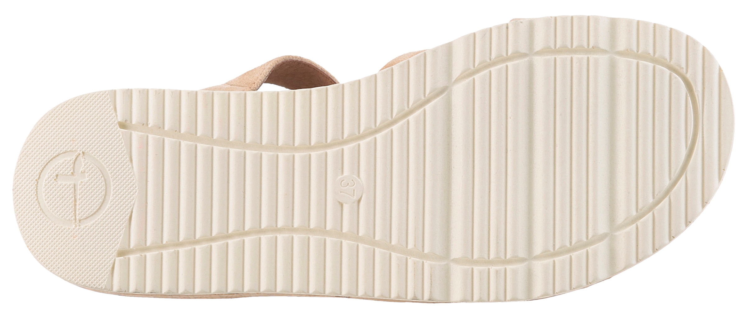 Tamaris Sandalette, Plateau, Sommerschuh, Riemchensandale mit hübscher Zierschnalle