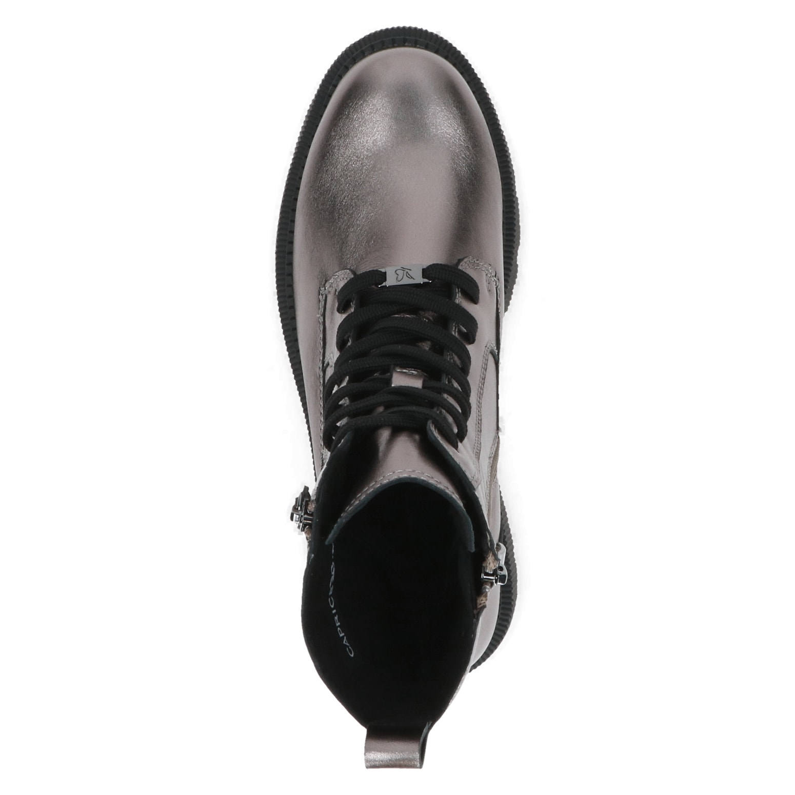 Caprice Schnürboots  , Blockabsatz, Plateau, Schnürstiefelette mit Zierreißverschluss außen