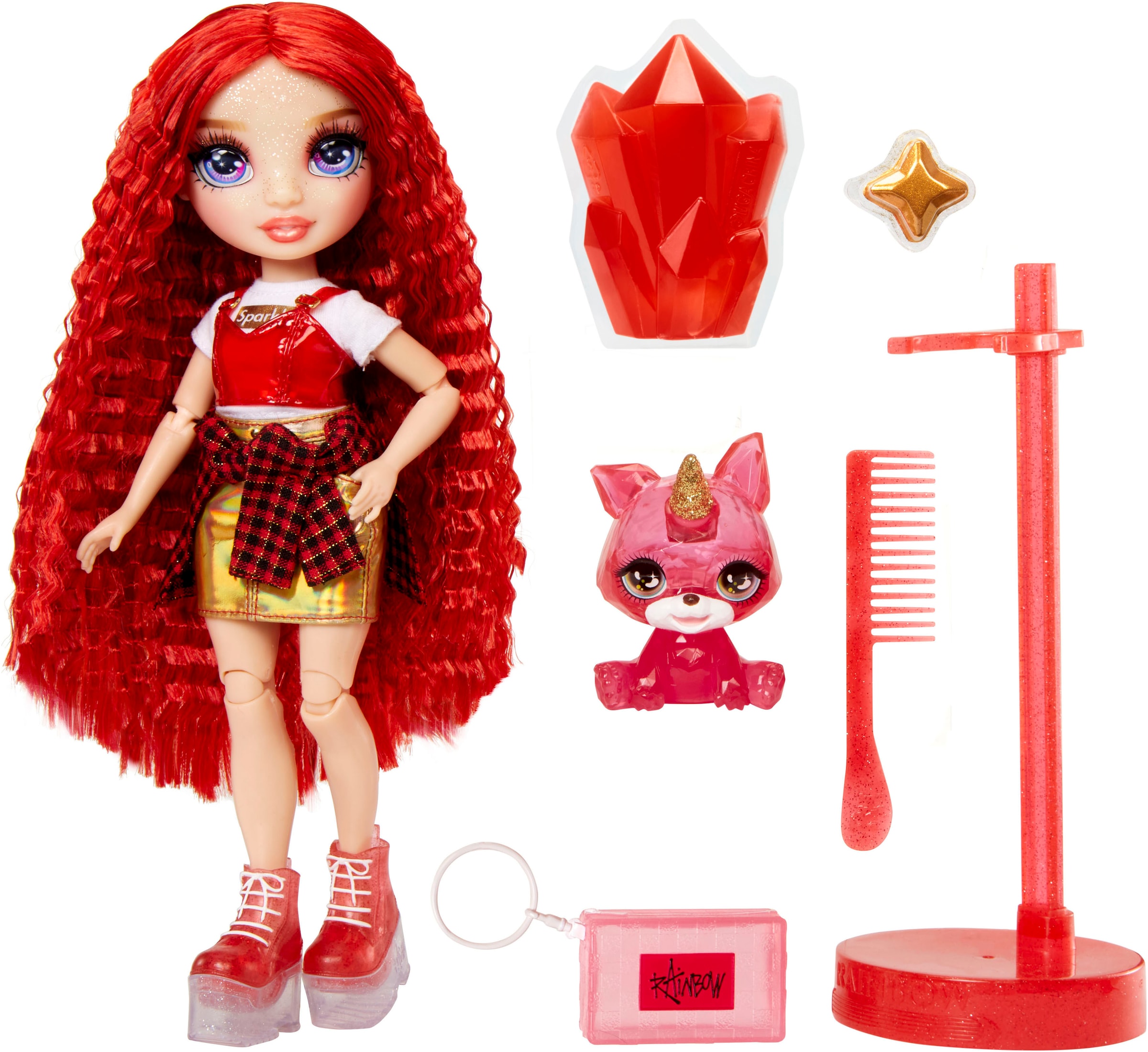 Anziehpuppe »Classic Rainbow Fashion Doll- Ruby (red)«