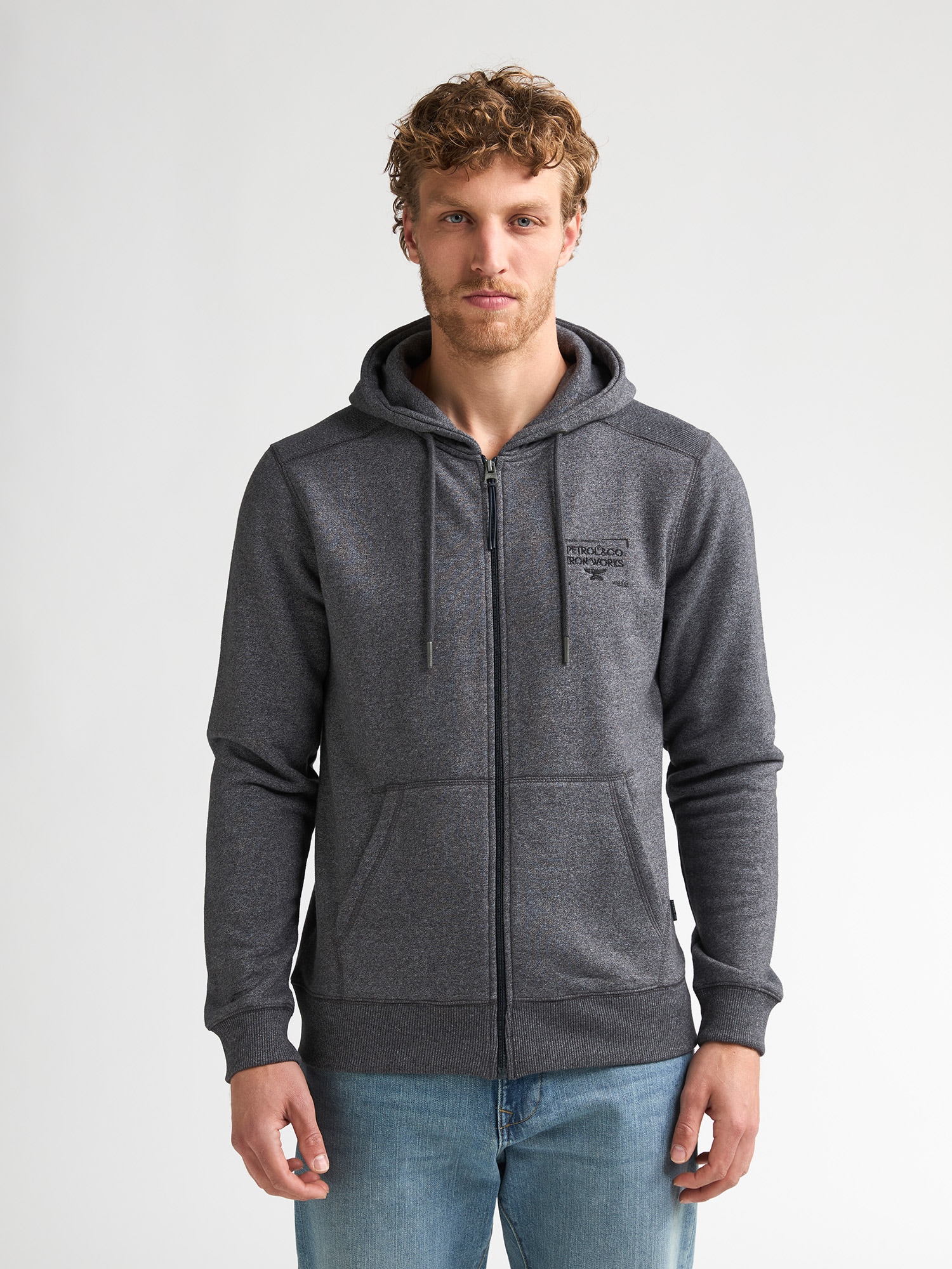 Petrol Industries Kapuzensweatshirt , mit Reißverschluss und Eingrifftaschen
