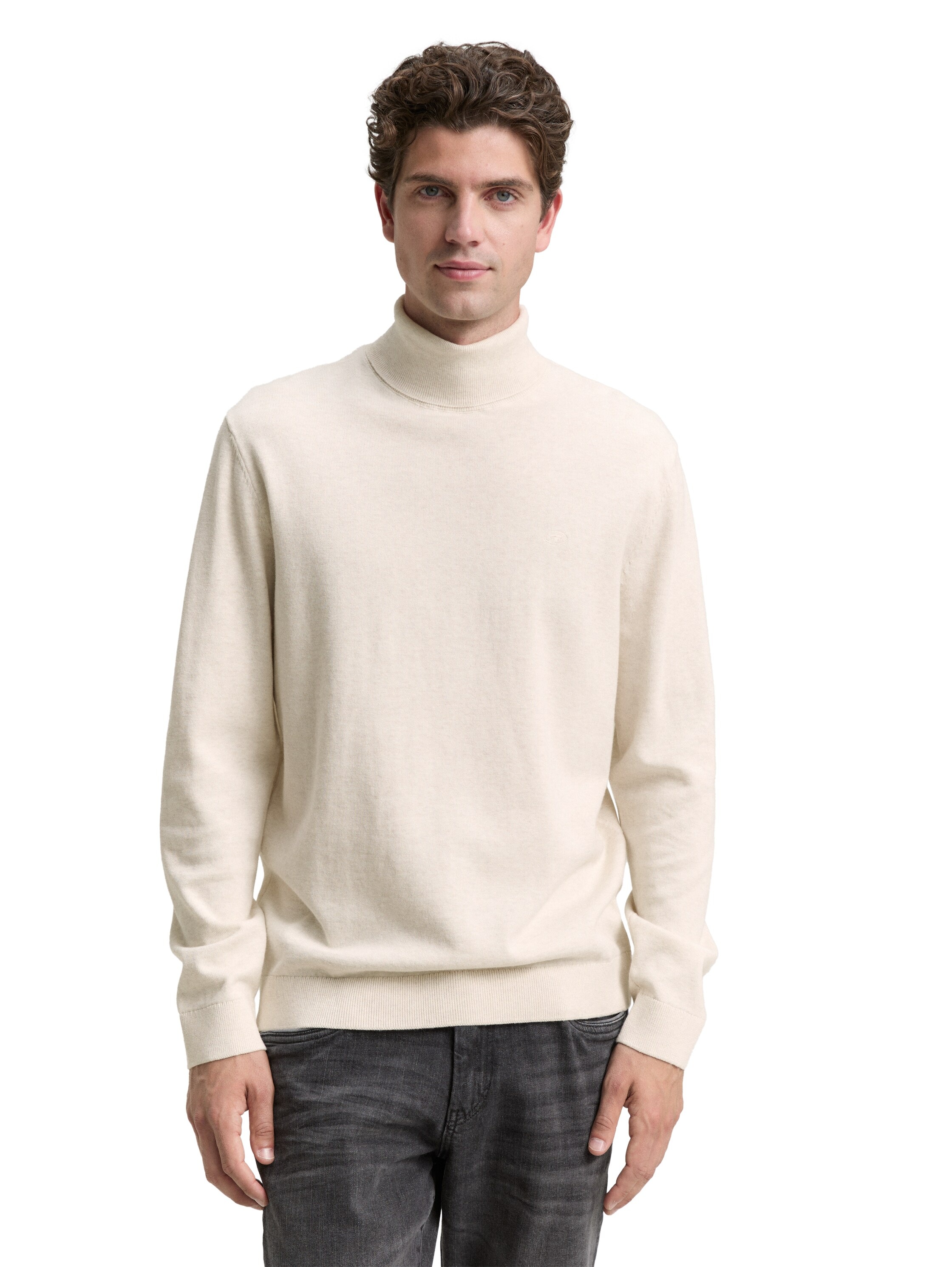 TOM TAILOR Rollkragenpullover im Strick-Design