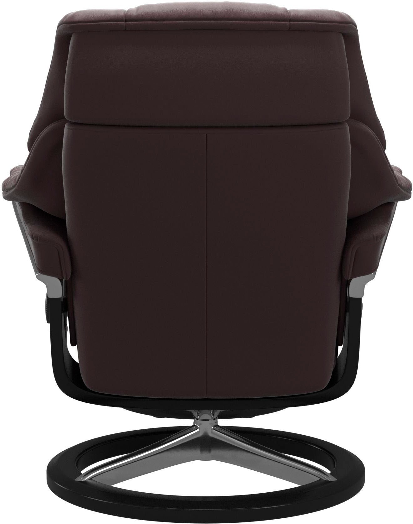 Stressless® Relaxsessel »Reno«, (Set, Relaxsessel mit Hocker), mit Hocker, mit Signature Base, Größe S, M & L, Gestell Schwarz