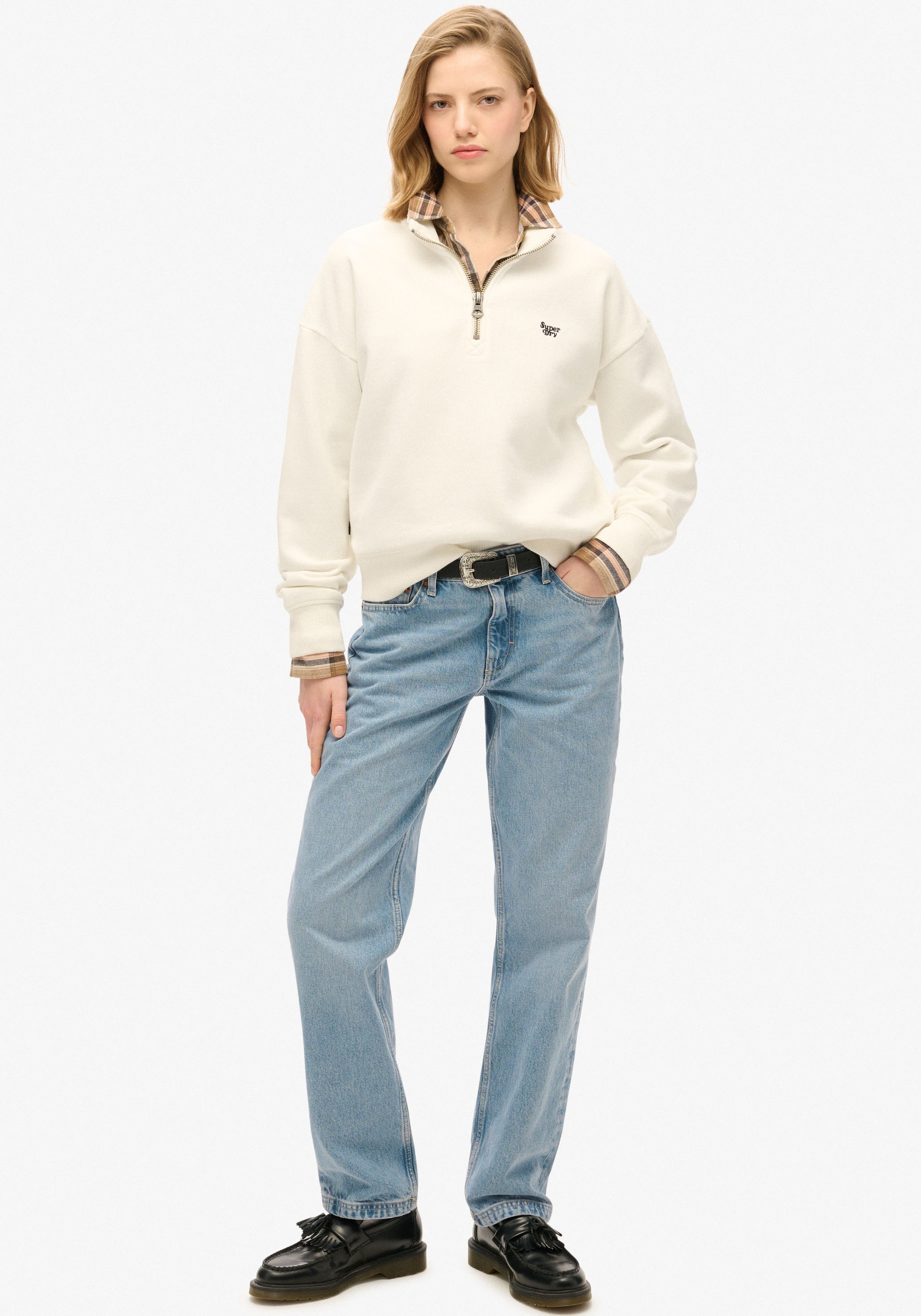 Superdry Sweatshirt »ESSENTIAL HALF ZIP SWEATSHIRT«