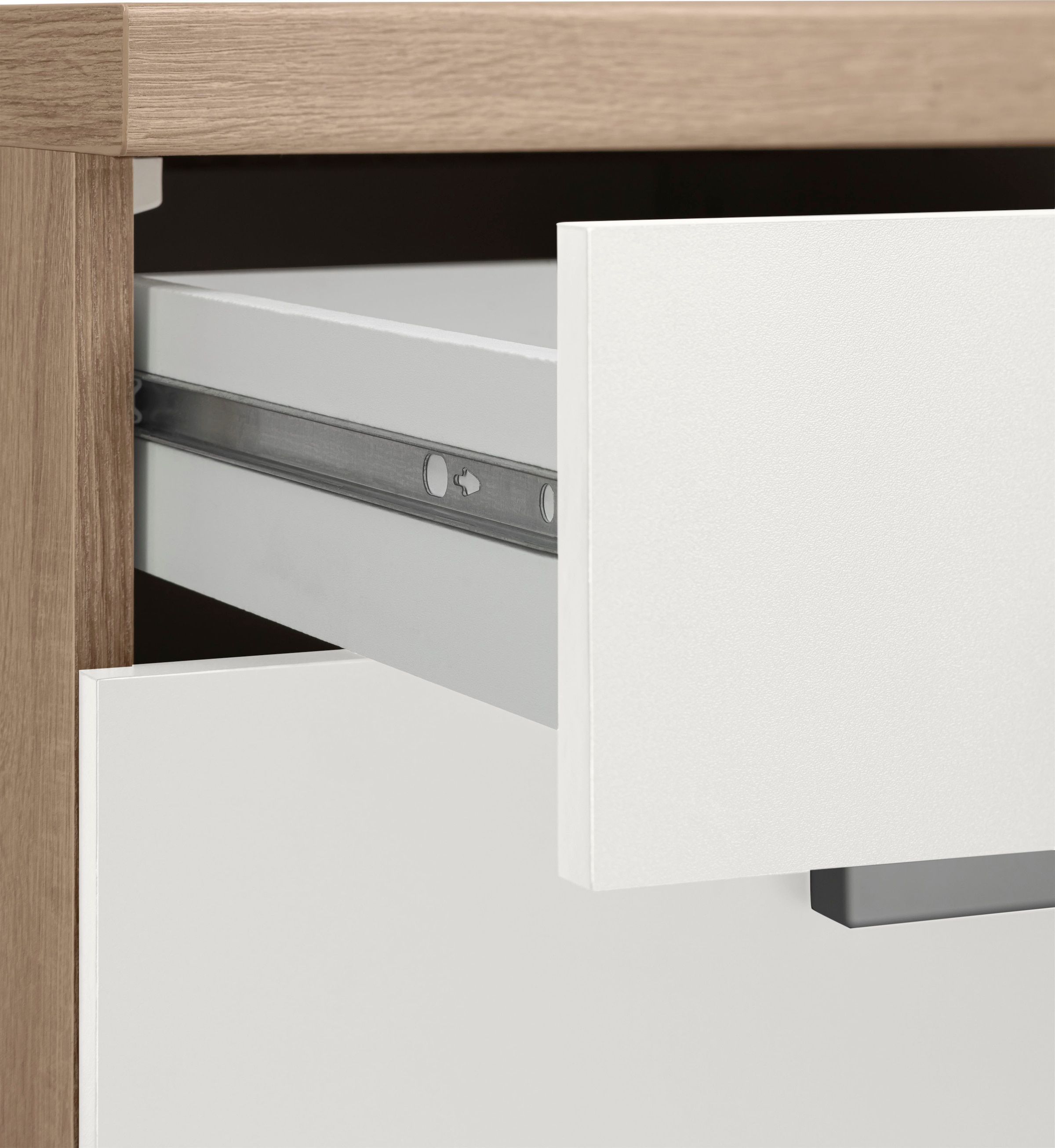 OPTIFIT Küchenzeile »Leer Breite 300 cm«, mit Hanseatic E-Geräten, inkl. Kühlschrank