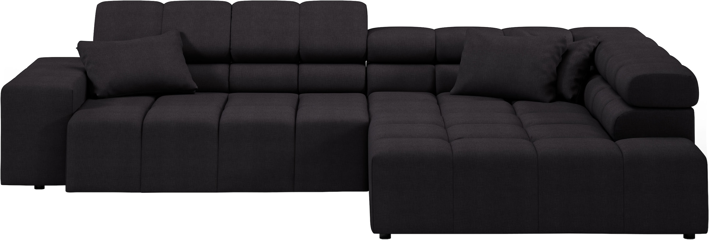 INOSIGN Ecksofa »Ancona incl. Kopfteilverstellung, Breite 319cm, L-Form«, wahlweise motorische Sitztiefenverstellung, auch in Cord + Easy Care