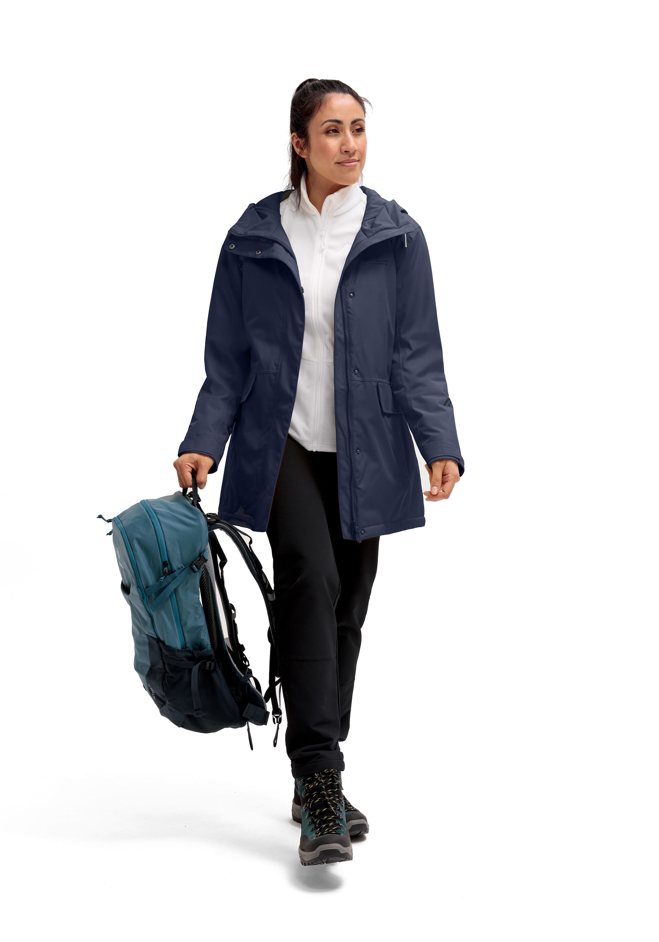 Maier Sports Winterjacke »DA-MANTEL MTEX EL. LISBON COAT« Wasser- & Winddicht & Atmungsaktiv