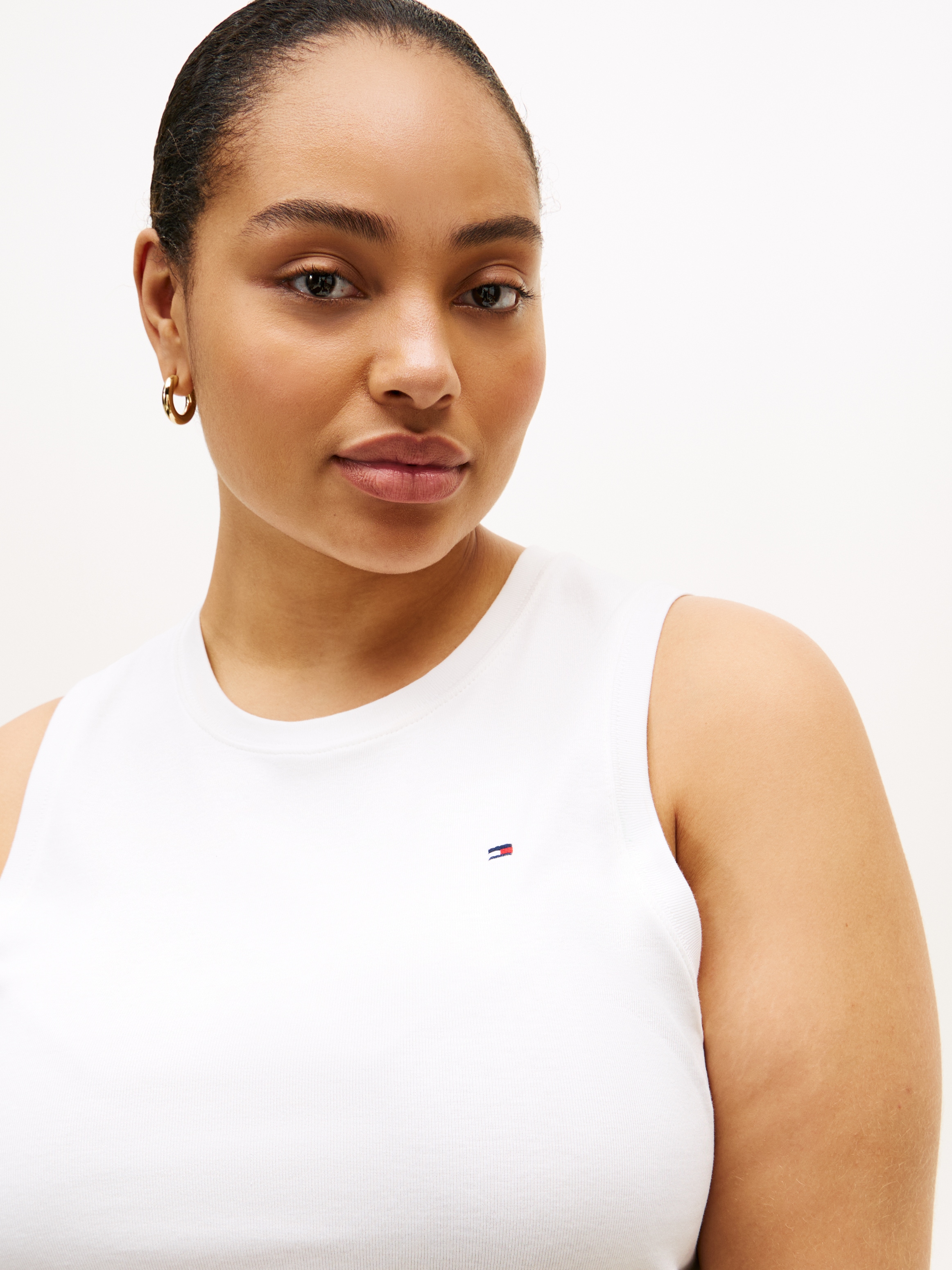 Tommy Hilfiger Curve T-Shirt »CRV SLIM CODY C-NK TANK« in großen Größen