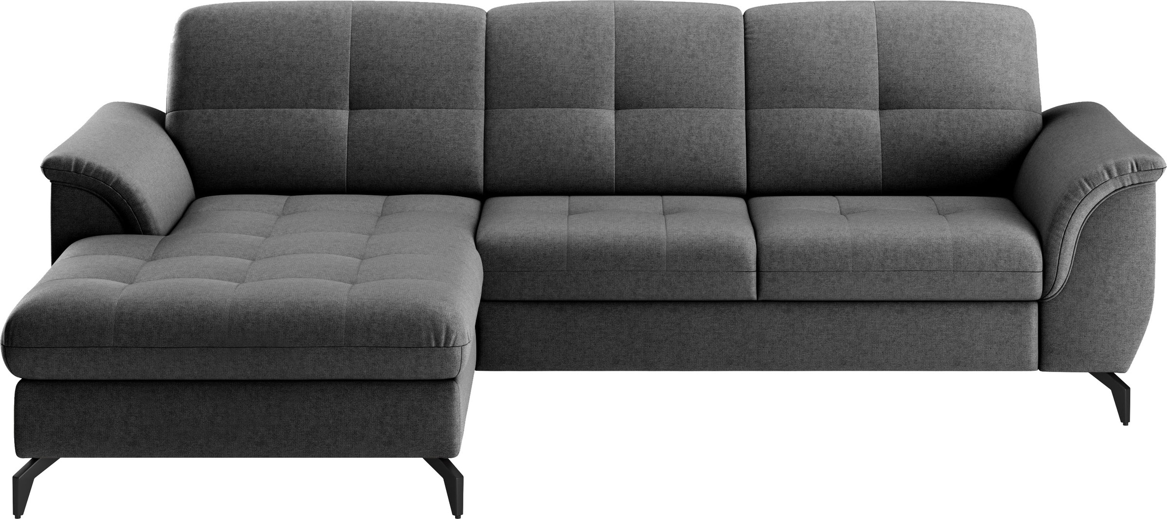 sit&more Ecksofa »Zora L-Form«, wahlweise mit Bettfunktion und Bettkasten