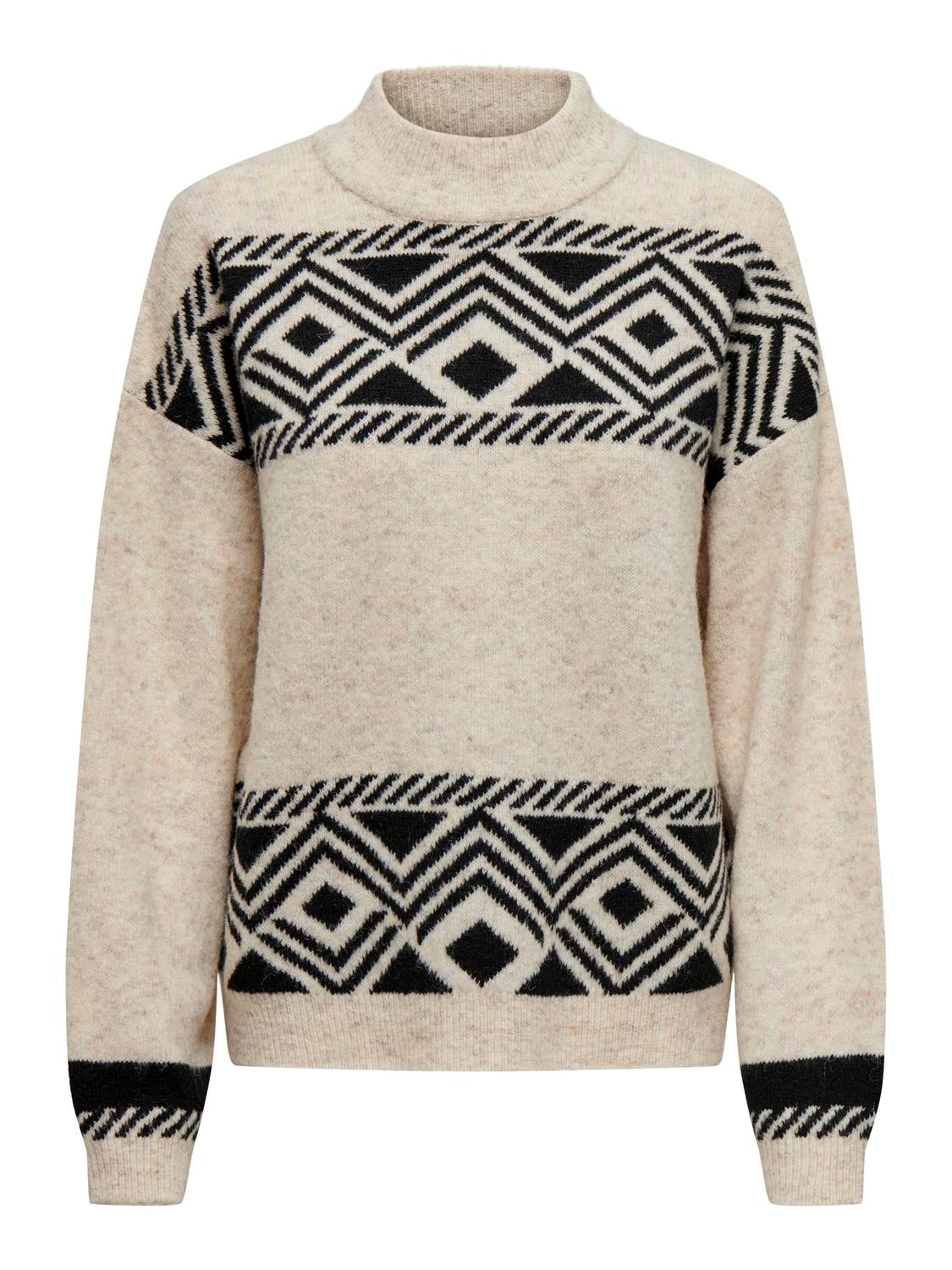 ONLY Stehkragenpullover »ONLVICTORIA L/S PULLOVER KNT NOOS«