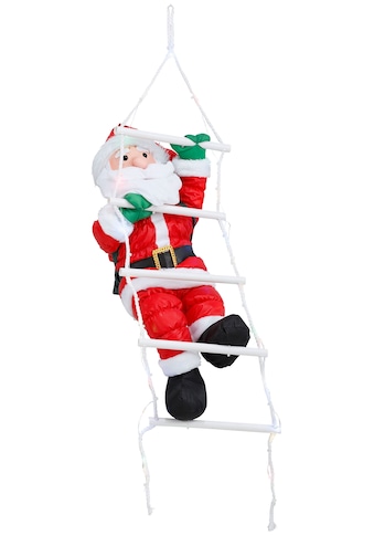 BONETTI LED Dekofigur »Weihnachtsmann kletternd mit Leiter«, 1 St., RGB, mit 30 bunten... kaufen