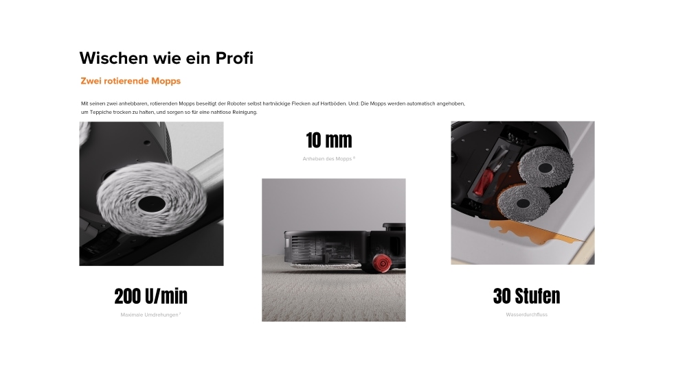 Roborock Saugroboter »Roborock Qrevo 5AE mit Wischfunktion, autom. Moppanhebung,« leistungsstarke 12.000 Pa Saugleistung, LDS-Navigationssystem,