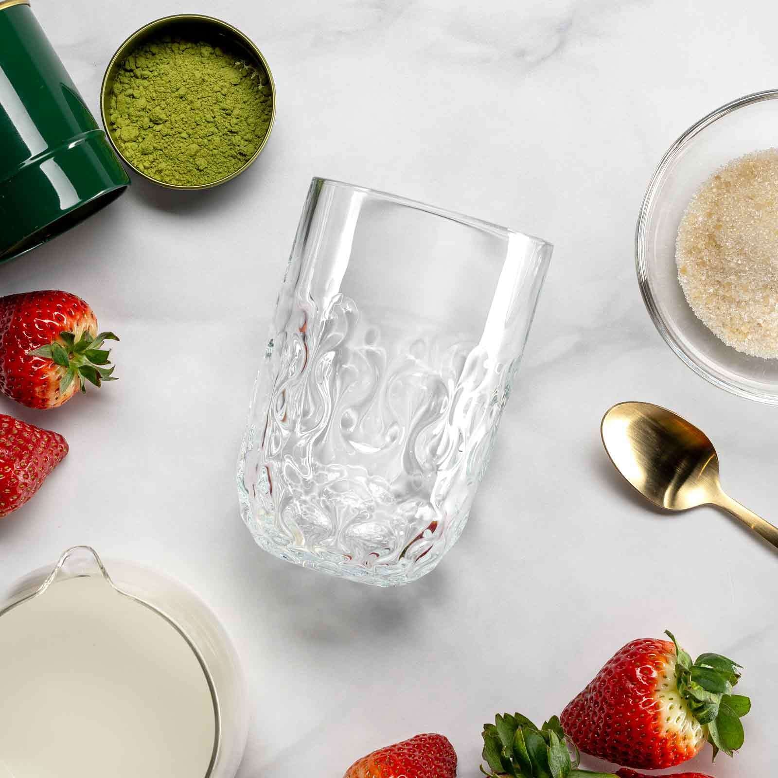 LEONARDO Latte-Macchiato-Glas »Latte Macchiato Gläser (2) Gocce 390 ml 2er Set transparent«