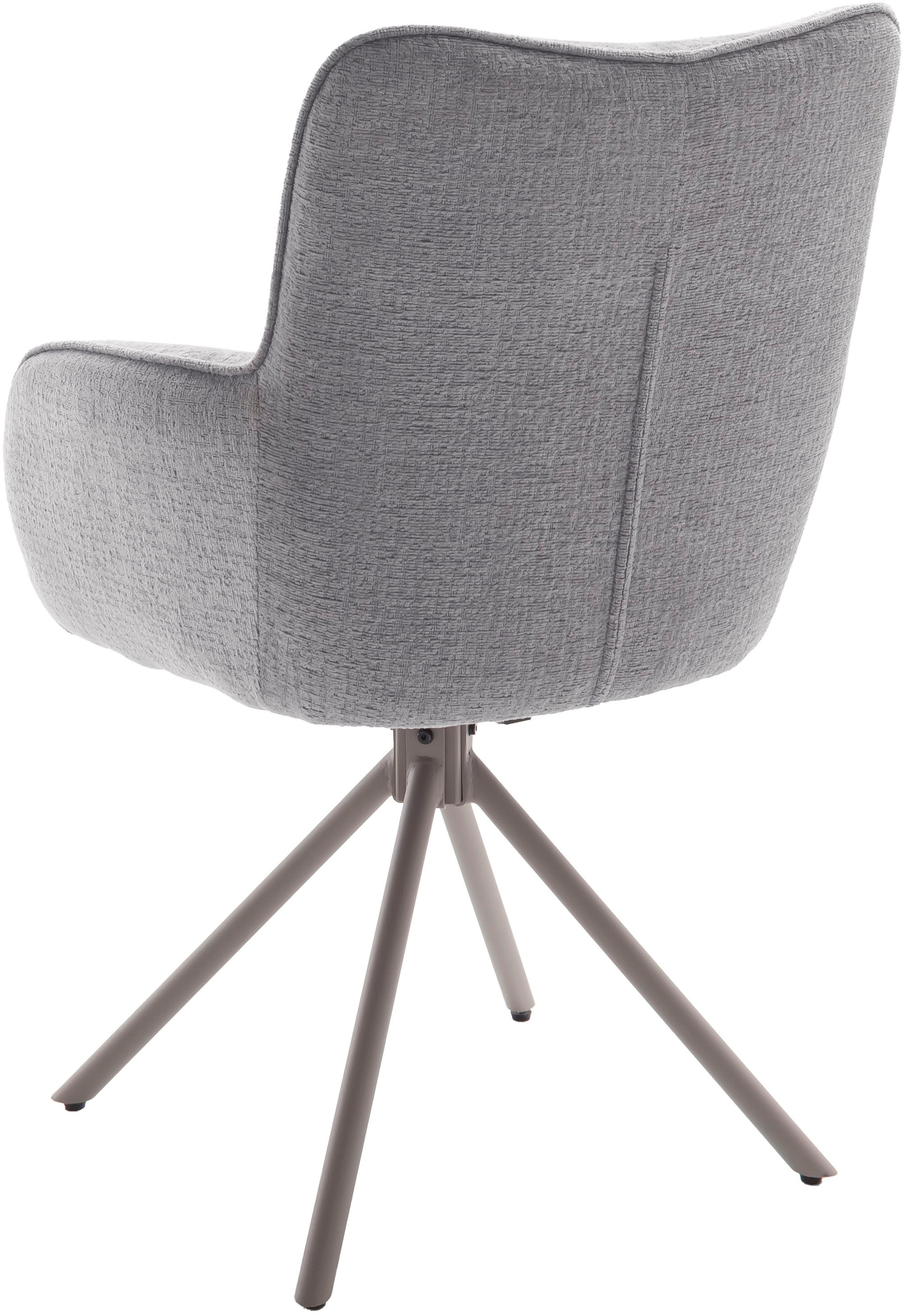 MCA furniture 4-Fußstuhl (Set) 2 Stk.180° drehbar, Taschenfederkern