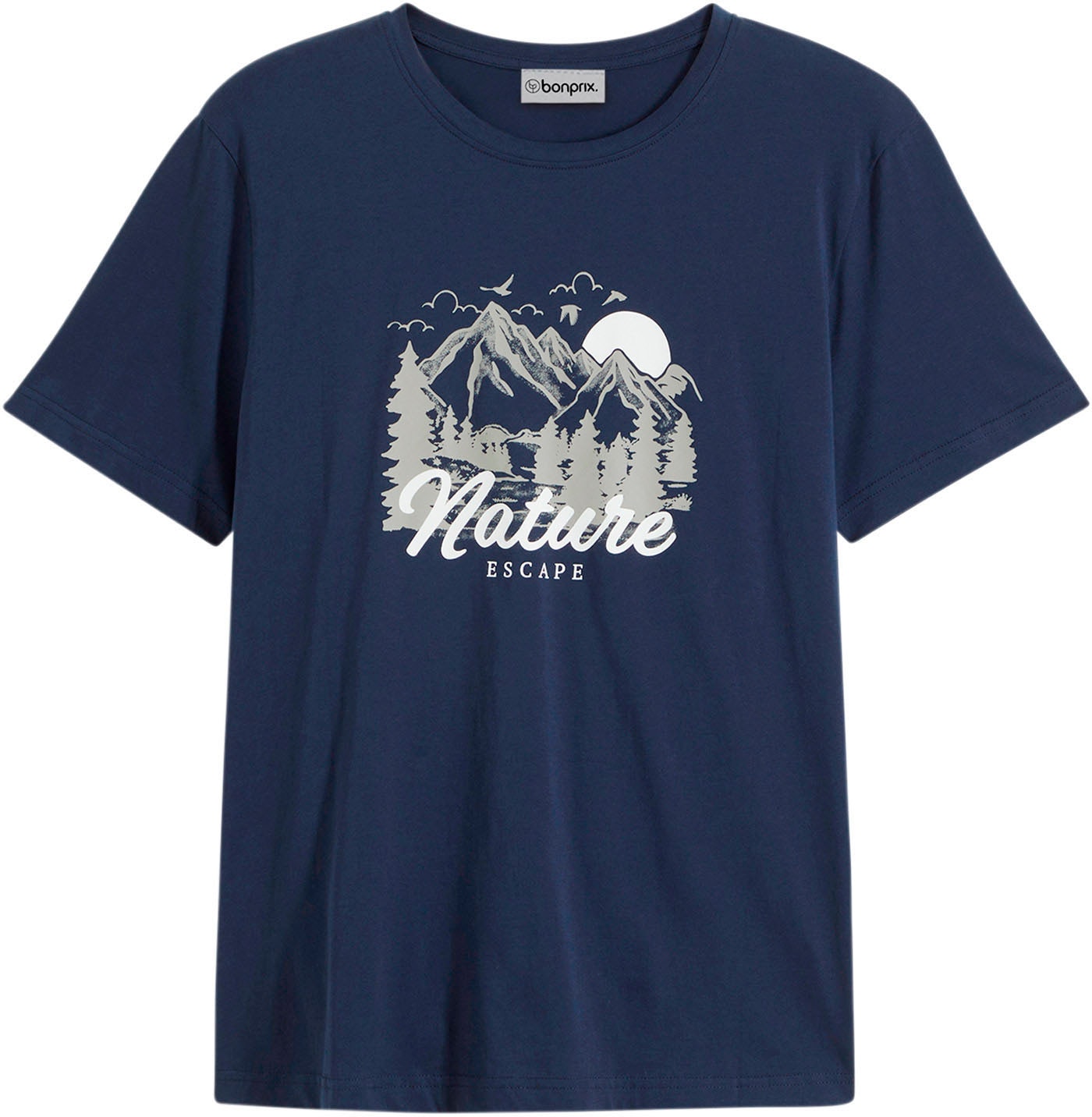 bonprix T-Shirt »T-Shirt aus reiner Baumwolle« Regular Fit, Kurzarm-Design, aus reiner Baumwolle