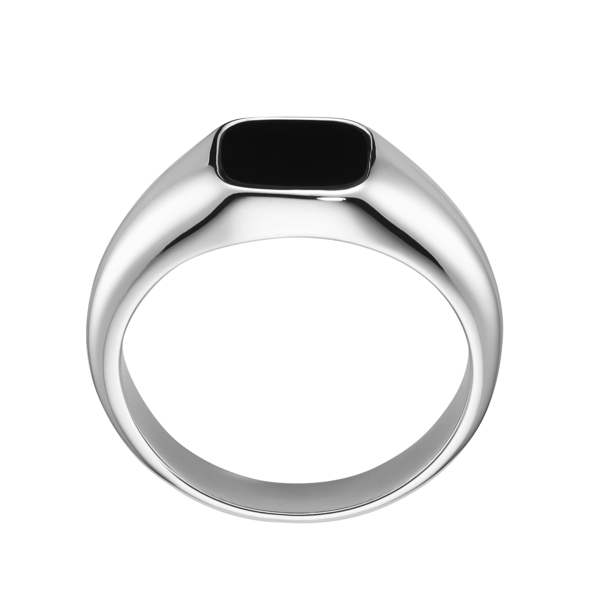 GIORGIO MARTELLO MILANO Silberring »Ring Siegelring mit schwarzem Achat, Silber 925«