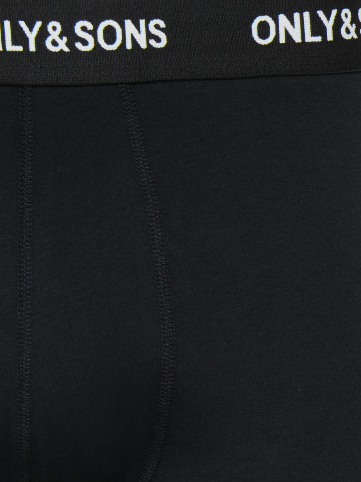ONLY & SONS Trunk »ONSFITZ SOLID BLACK BOXER 7-PACK NOOS« Packung, 7 Stk. Baumwollmischung, 7-er Pack