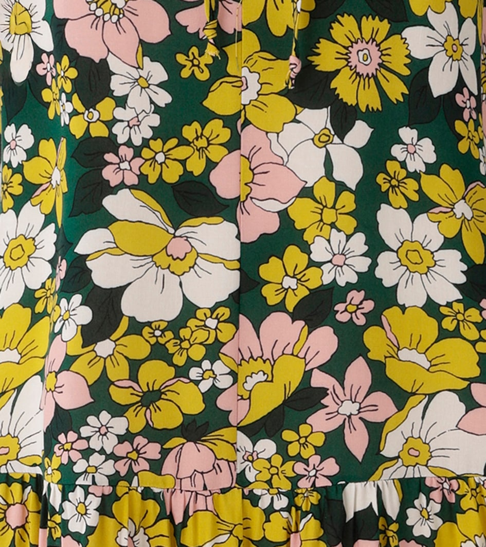 Aniston CASUAL Sommerkleid mit farbenfrohen Blütendruck - jedes Teil ein Unikat - NEUE KOLLEKTION