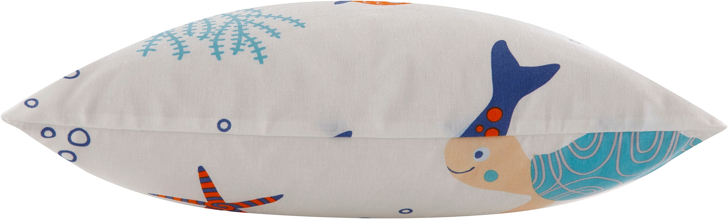 OTTO home Dekokissen »OCEAN« Kissenhülle, 2-er Set, ohne Füllung, Reißverschluß, Motiv: Fische, Wal
