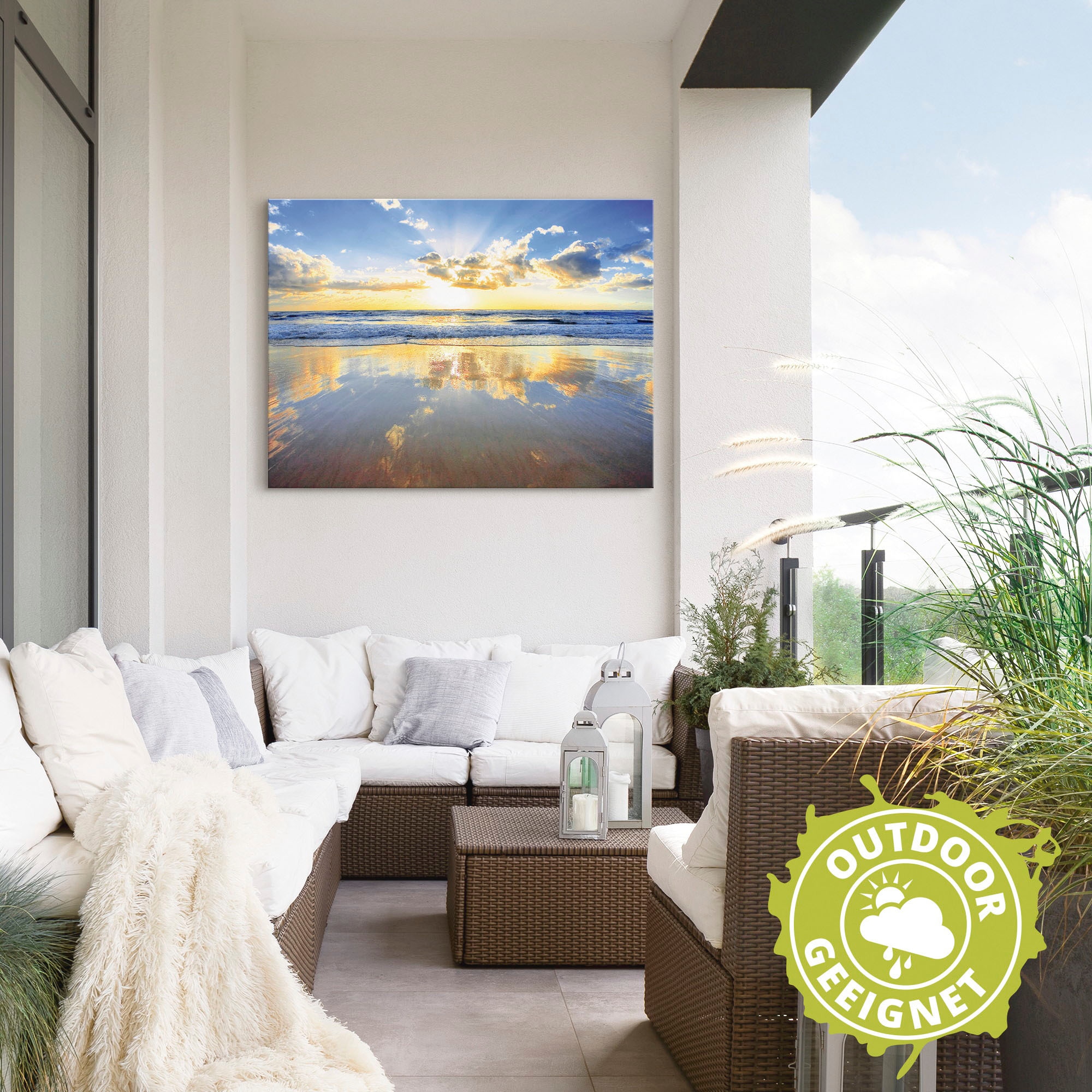 Artland Wandbild »Sonnenaufgang über dem Ozean«, Himmel, (1 St.), als Alubild, Outdoorbild, Leinwandbild, Poster, Wandaufkleber