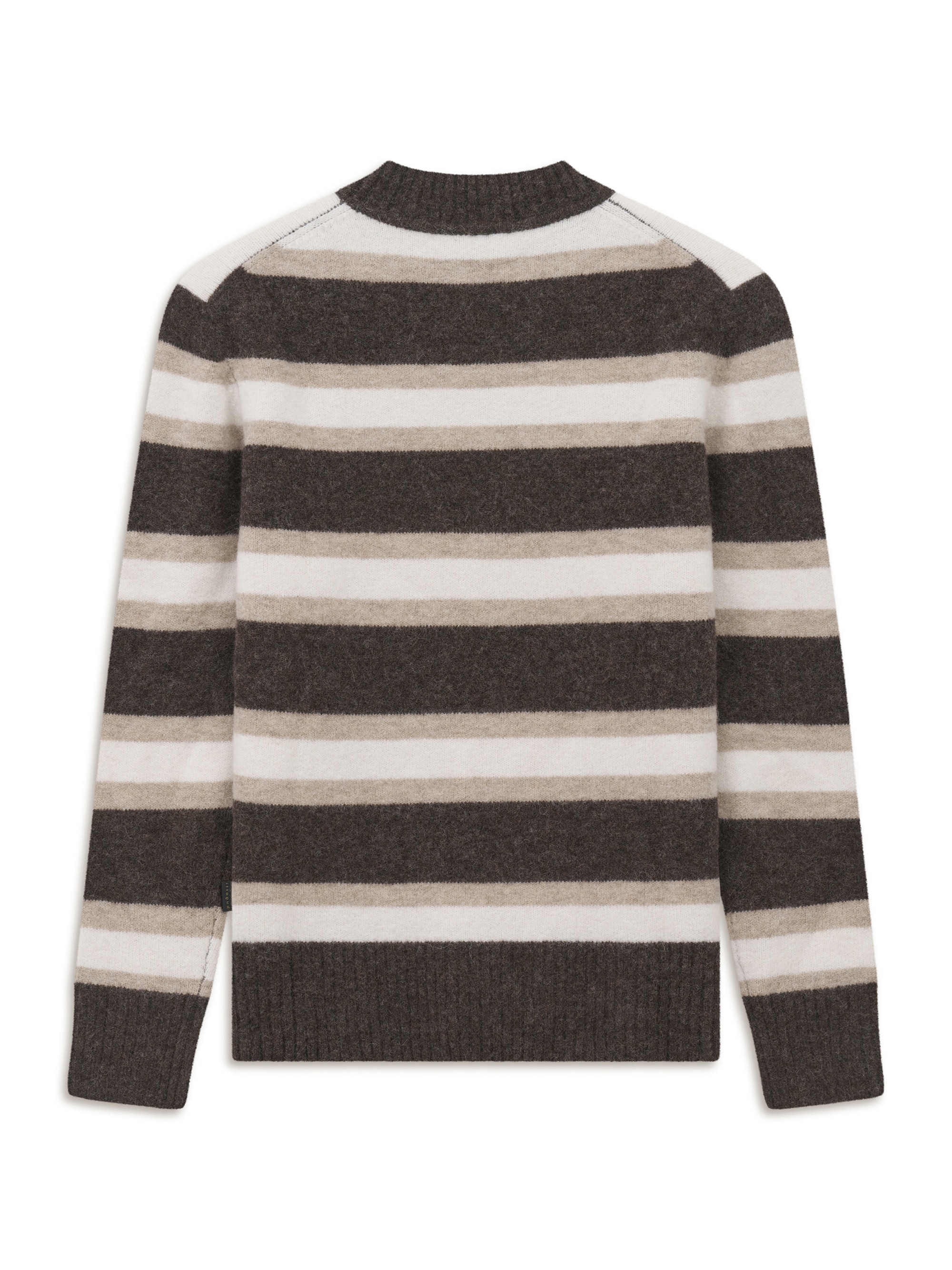 bugatti Rundhalspullover »Regular Fit« Regular Fit Wollmix Alpaka Gestreift