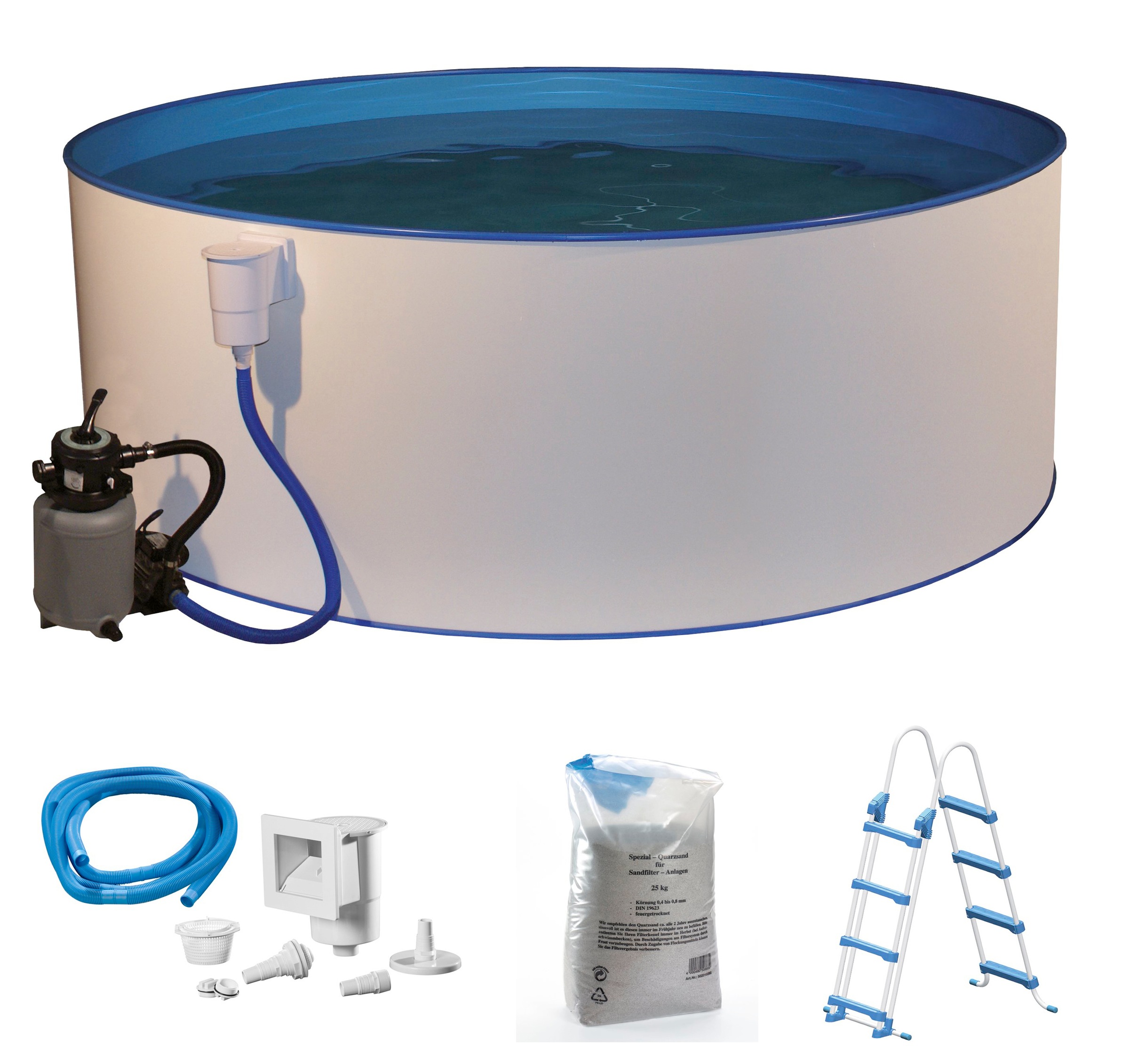 MyPool Rundpool, (Set, 5 tlg.), ØxH: 400x110 cm
