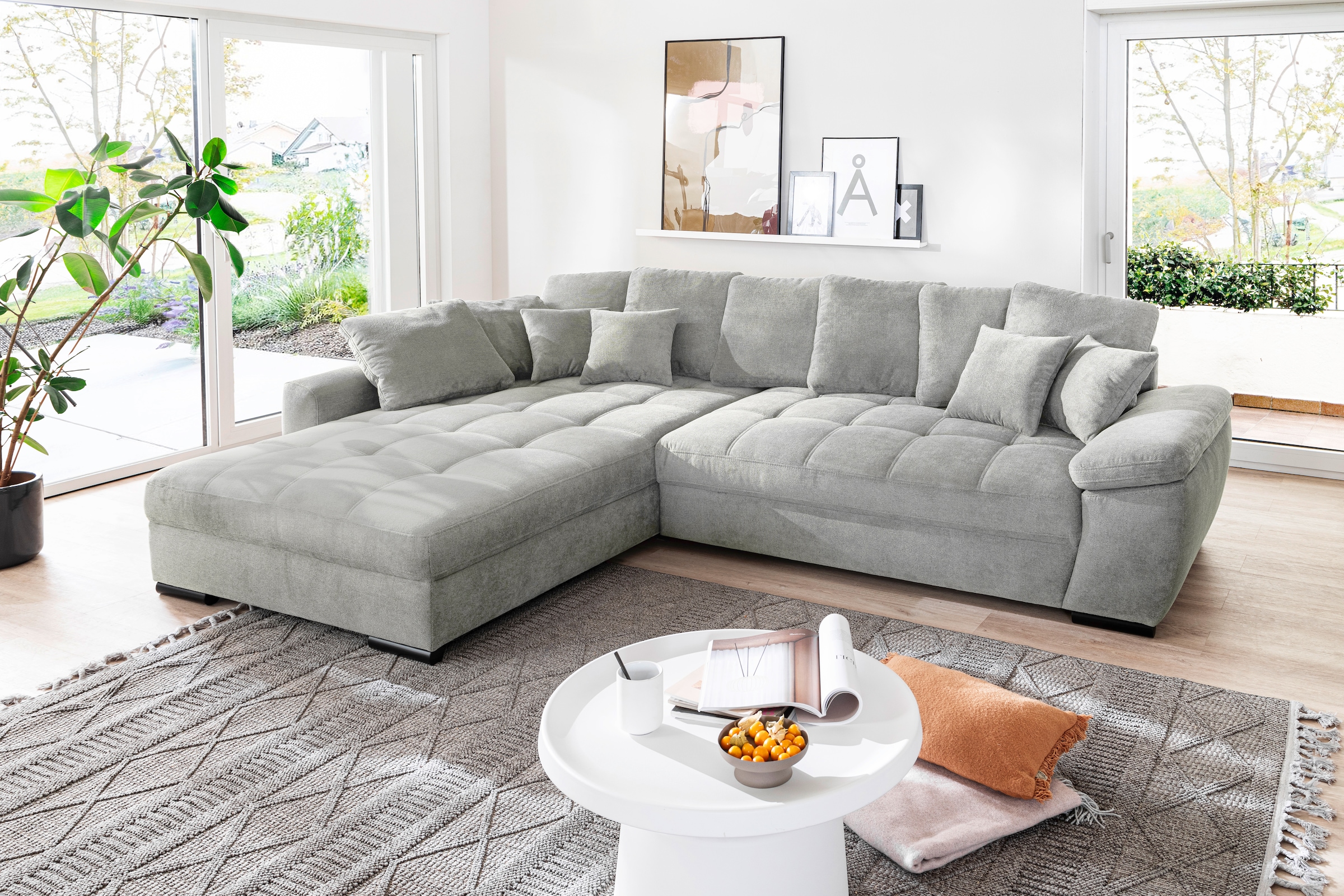 Mr. Couch Ecksofa »Richmond, L-Form mit Kaltschaum«