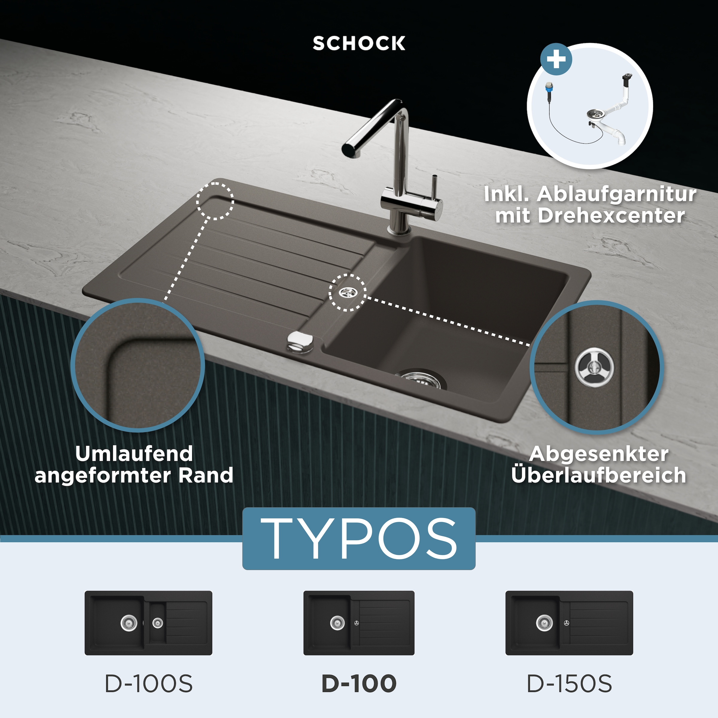 Schock Granitspüle »Typos D-100«