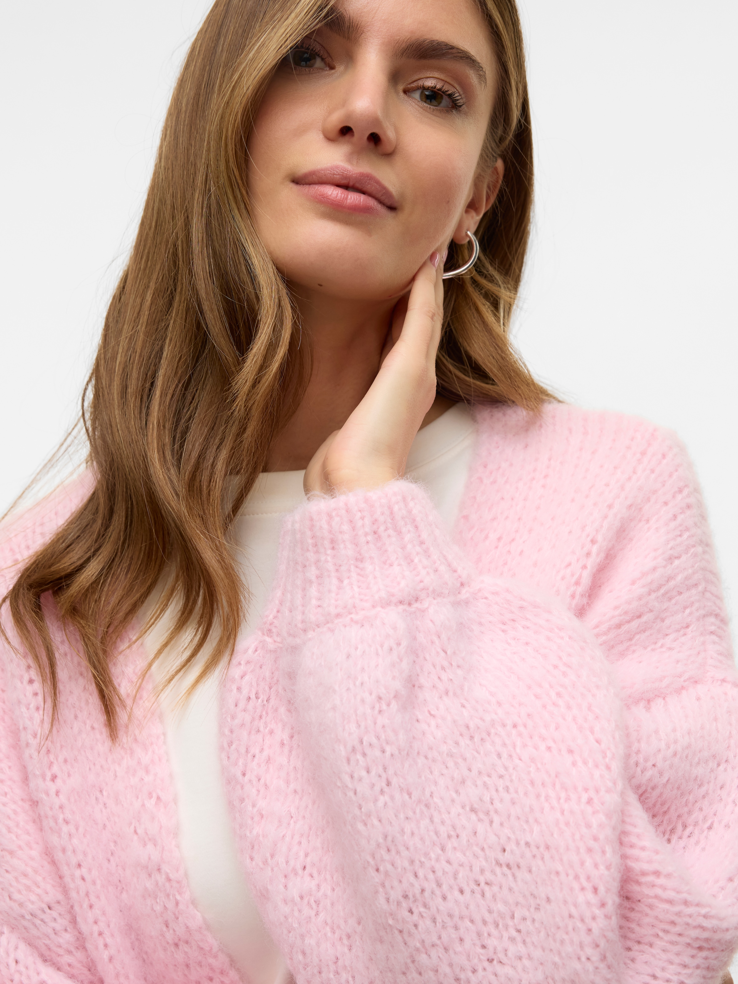 Vero Moda Strickjacke »VMMAYBE LS OPEN CARDIGAN GA REP«