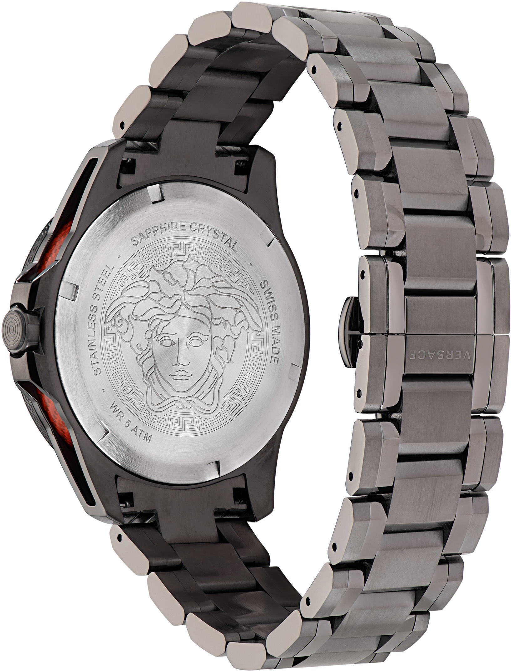 Versace Quarzuhr »SPORT TECH GMT, VE2W00422«, Armbanduhr, Herrenuhr, Saphirglas, Datum, Swiss Made, Leuchtzeiger