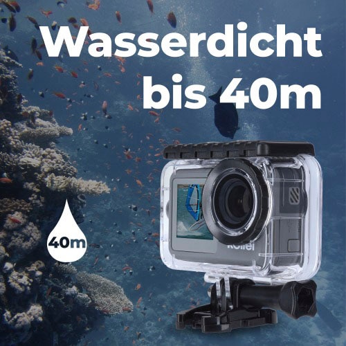 Rollei Action Cam »9s Plus«, 4K Ultra HD, WLAN (Wi-Fi), Rollei Monkey Pod-Set