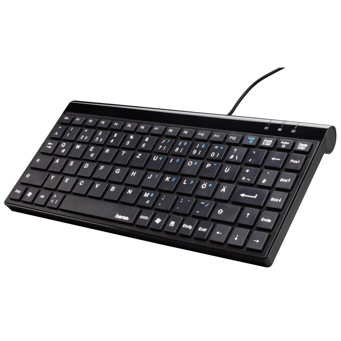 Hama Slimline Mini-Keyboard SL720, Schwarz