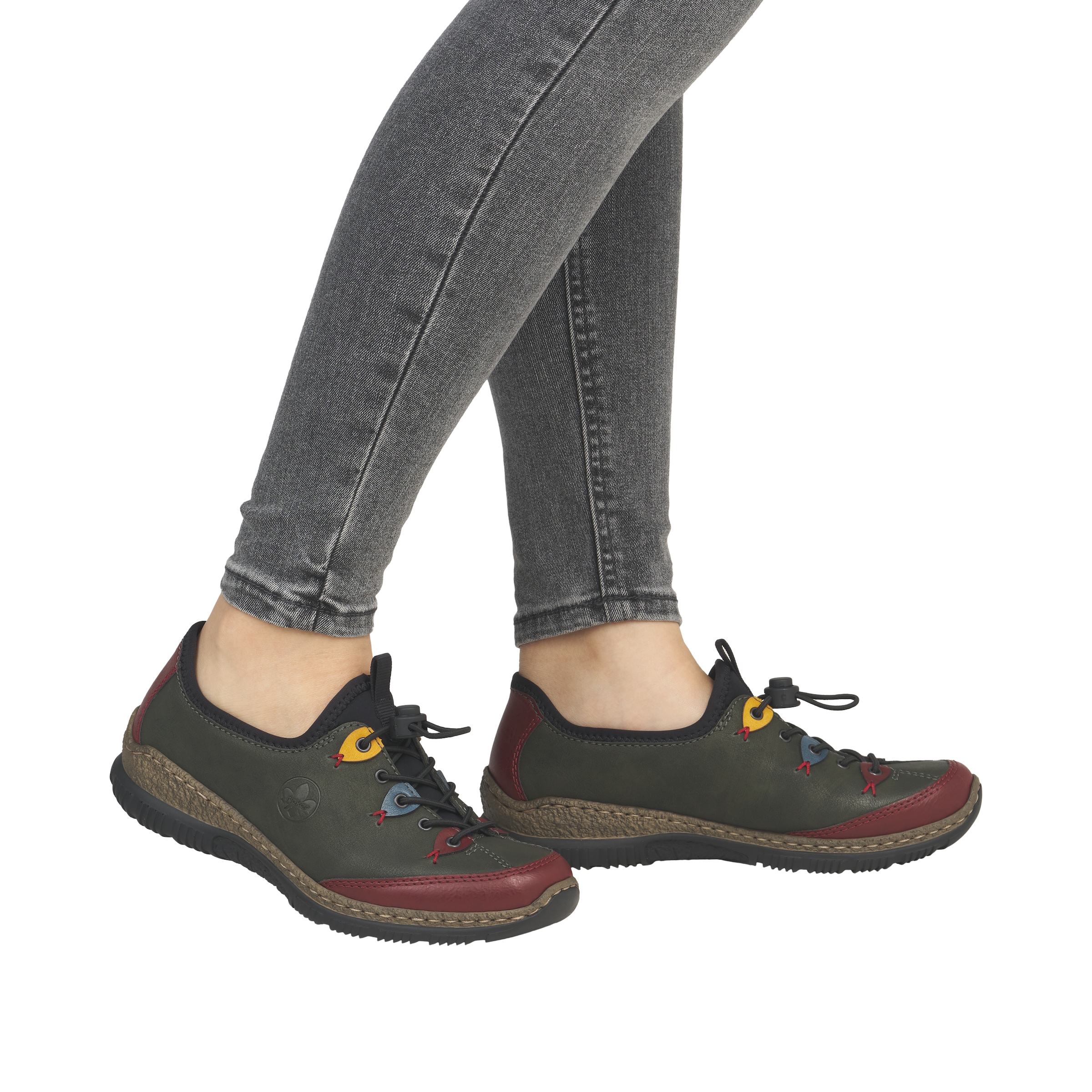Rieker Slip-On Sneaker  Slipper, Schlupfschuh mit sportlichem Schnellverschluß