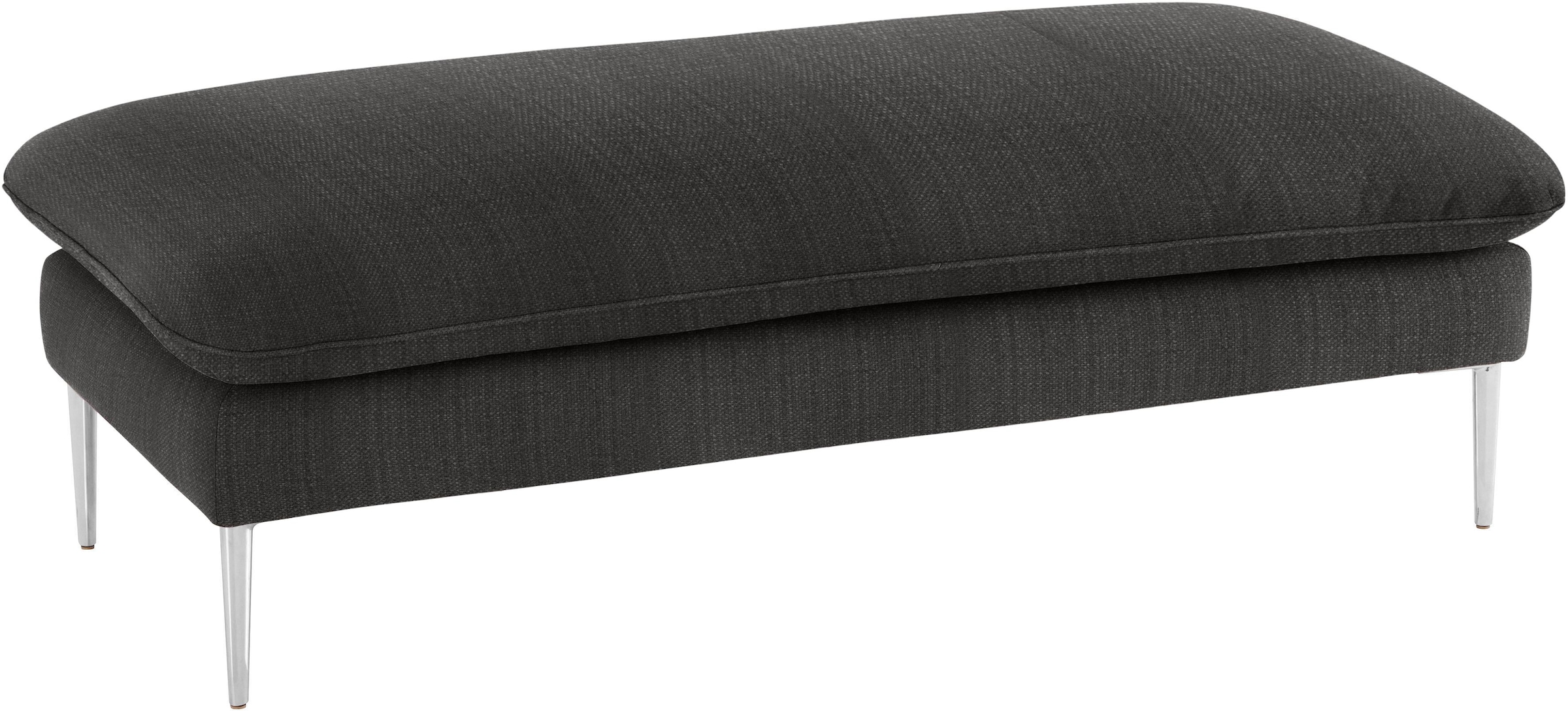 W.SCHILLIG Hocker »enjoy&MORE«, Füße Chrom glänzend, Breite 151 cm