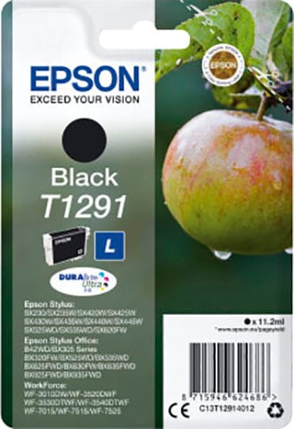 Epson Tintenpatrone »T1291«, original Druckerpatrone T1291 schwarz C13T12914012