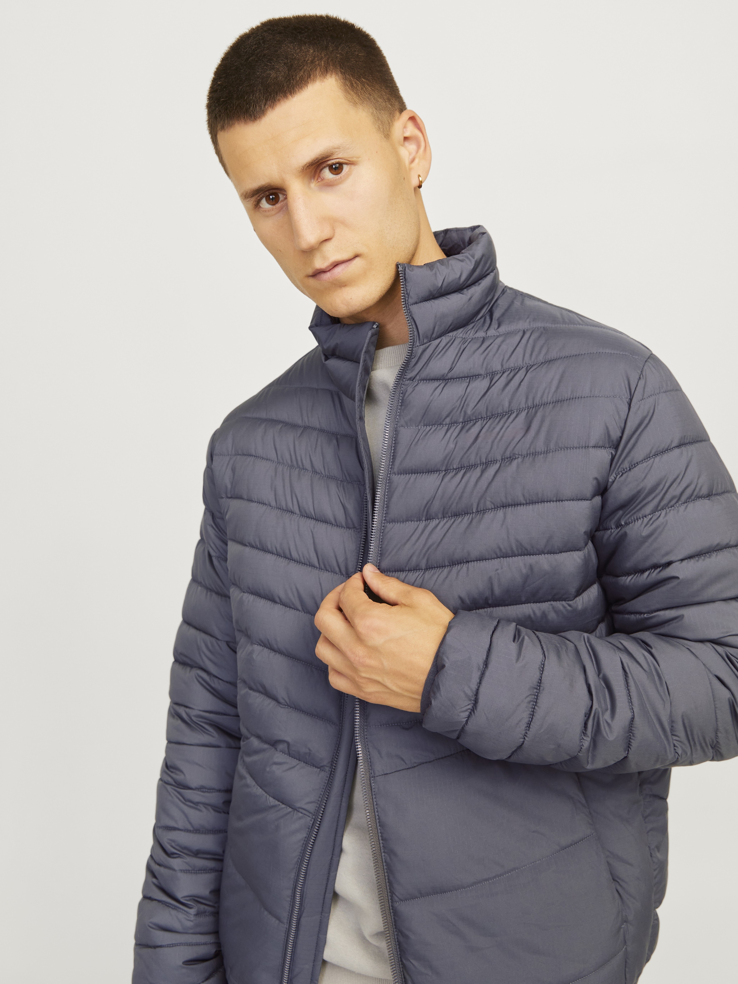 Jack & Jones Steppjacke »JJESTATE PACKABLE PUFFER COLLAR NOOS« ohne Kapuze