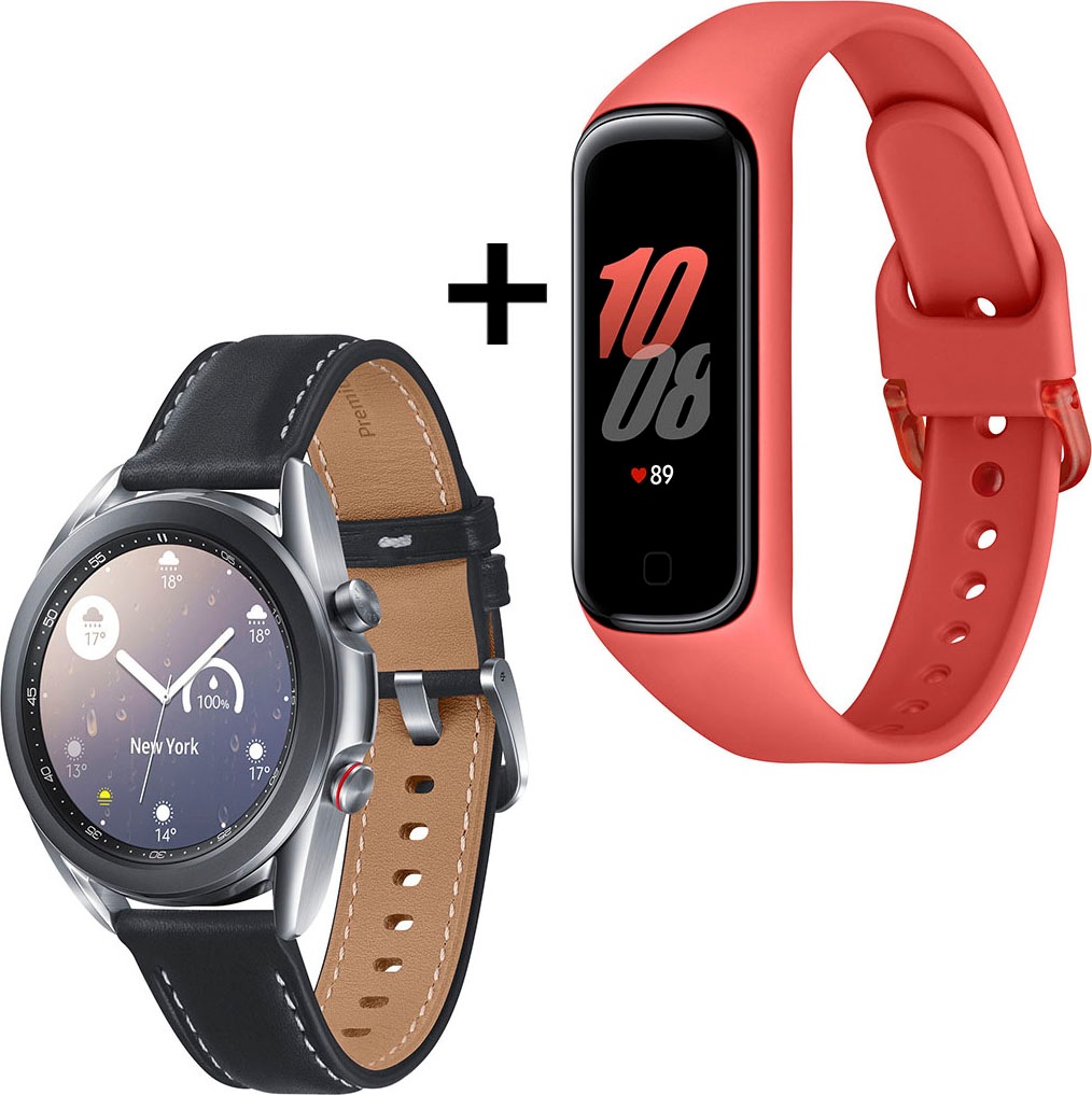 Galaxy Watch3, Edelstahl, 41 mm, LTE (SM-R855) Smartwatch (3 cm /...