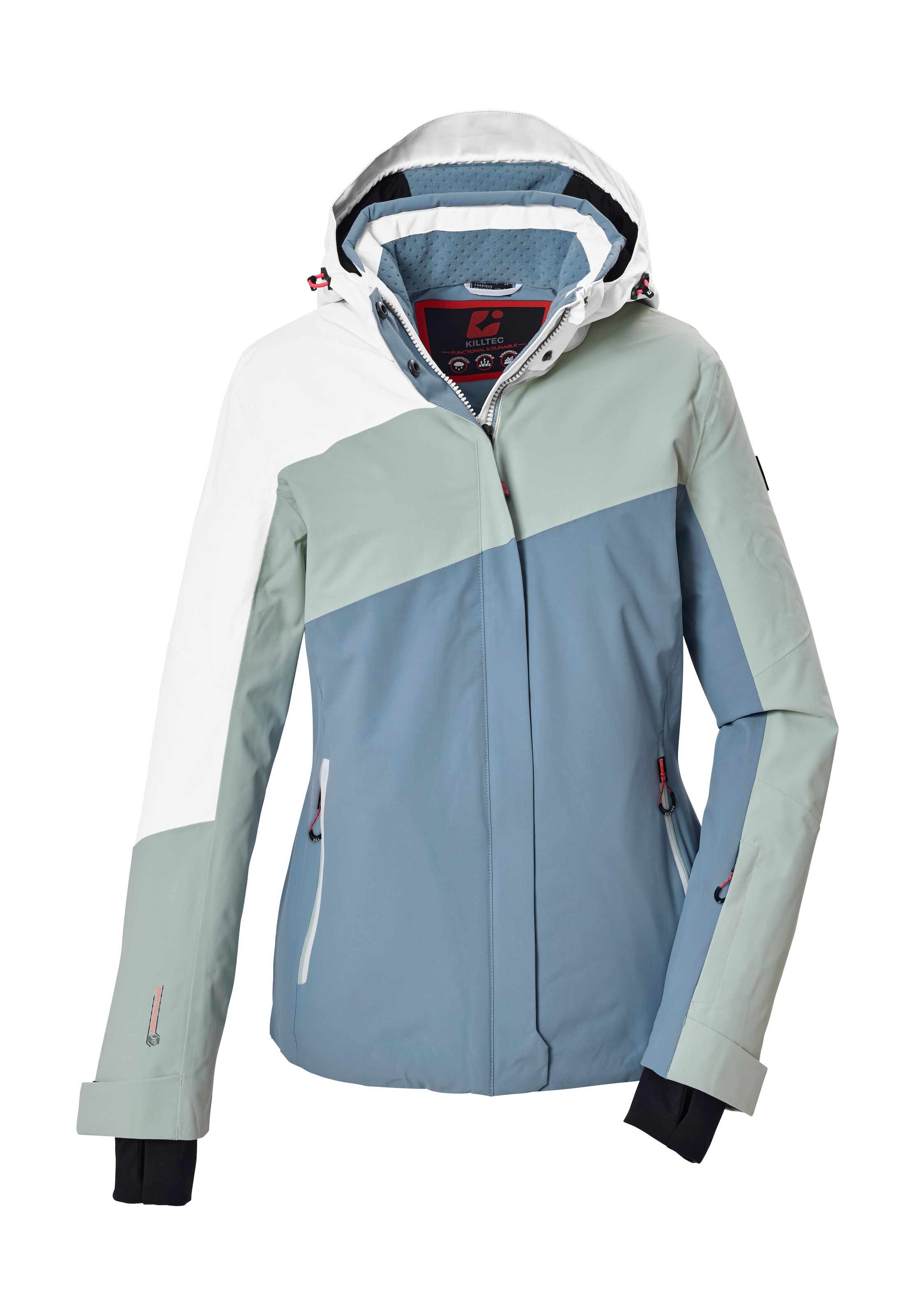 Killtec Skijacke »KSW 101 WMN SKI JCKT« Wind- und wasserdichte Damenjacke mit Colourblock-Design