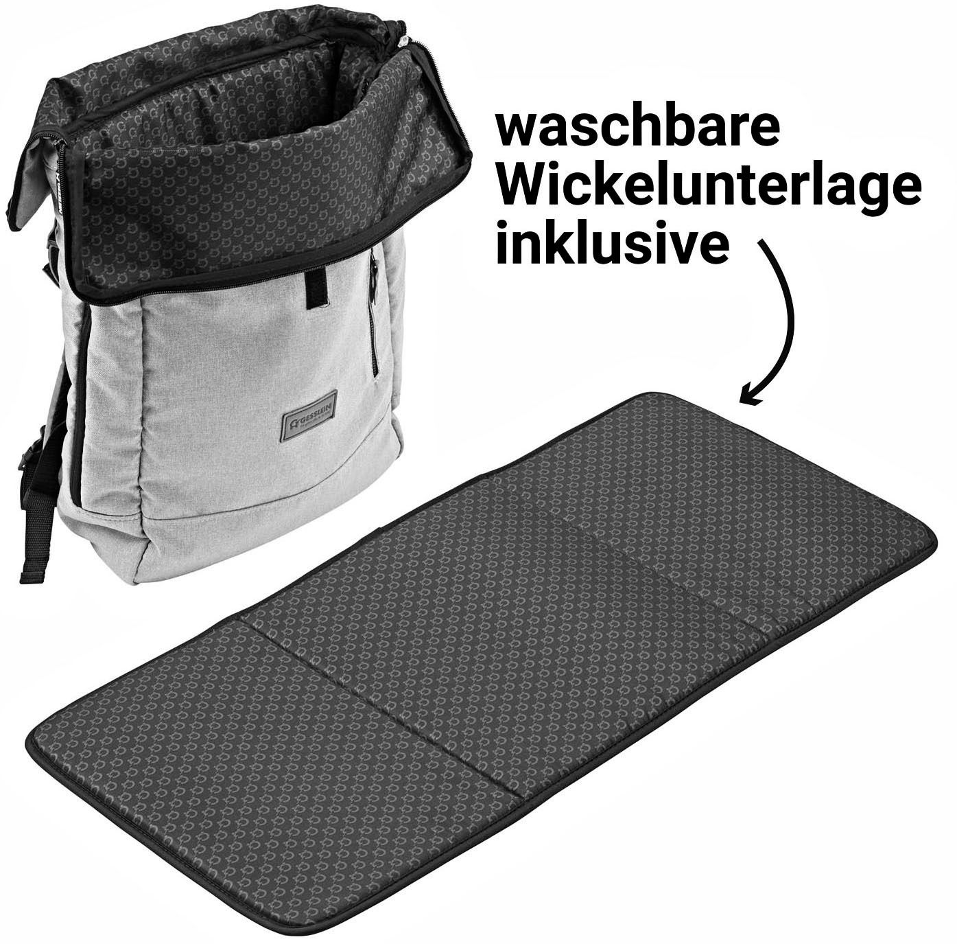 Gesslein Wickelrucksack »N°6, beere«, Made in Germany