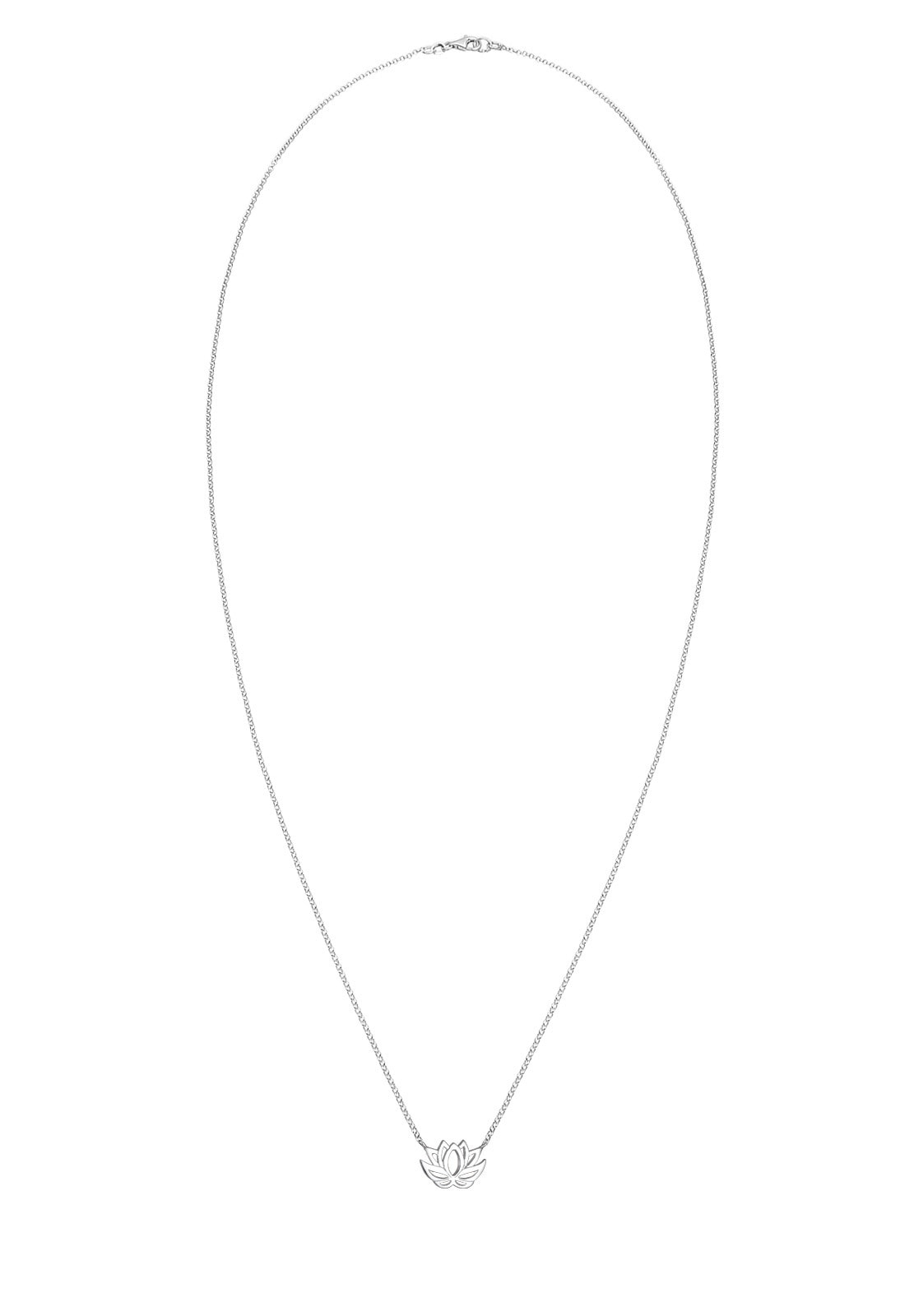 Elli Kette mit Anhänger »Halskette mit Lotusblume Blüte Glücksbringer 925 Silber«