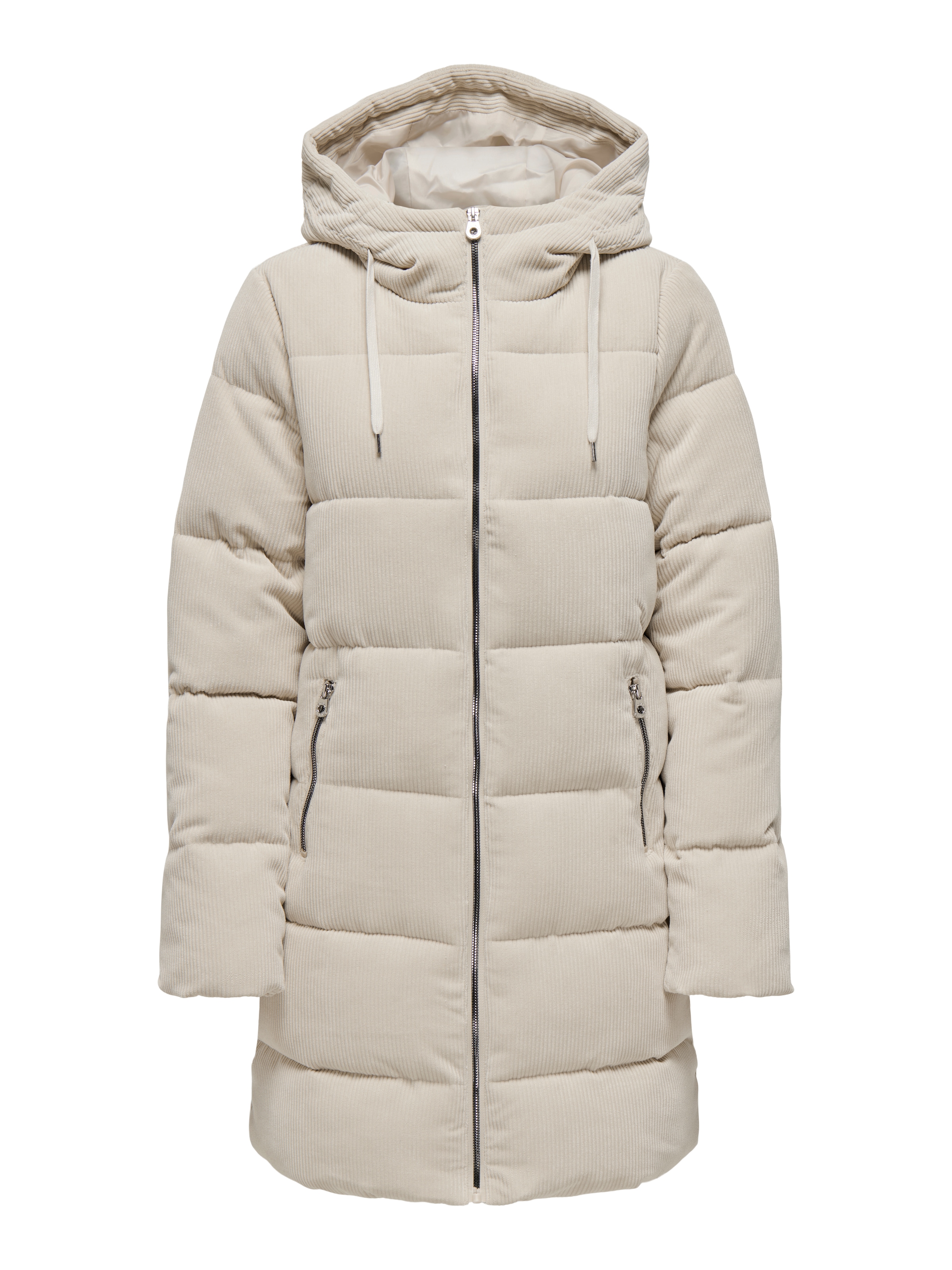ONLY Steppjacke »ONLDOLLY LONG CORDUROY PUFFER OTW«, mit Kapuze, aus feinem Cordmaterial