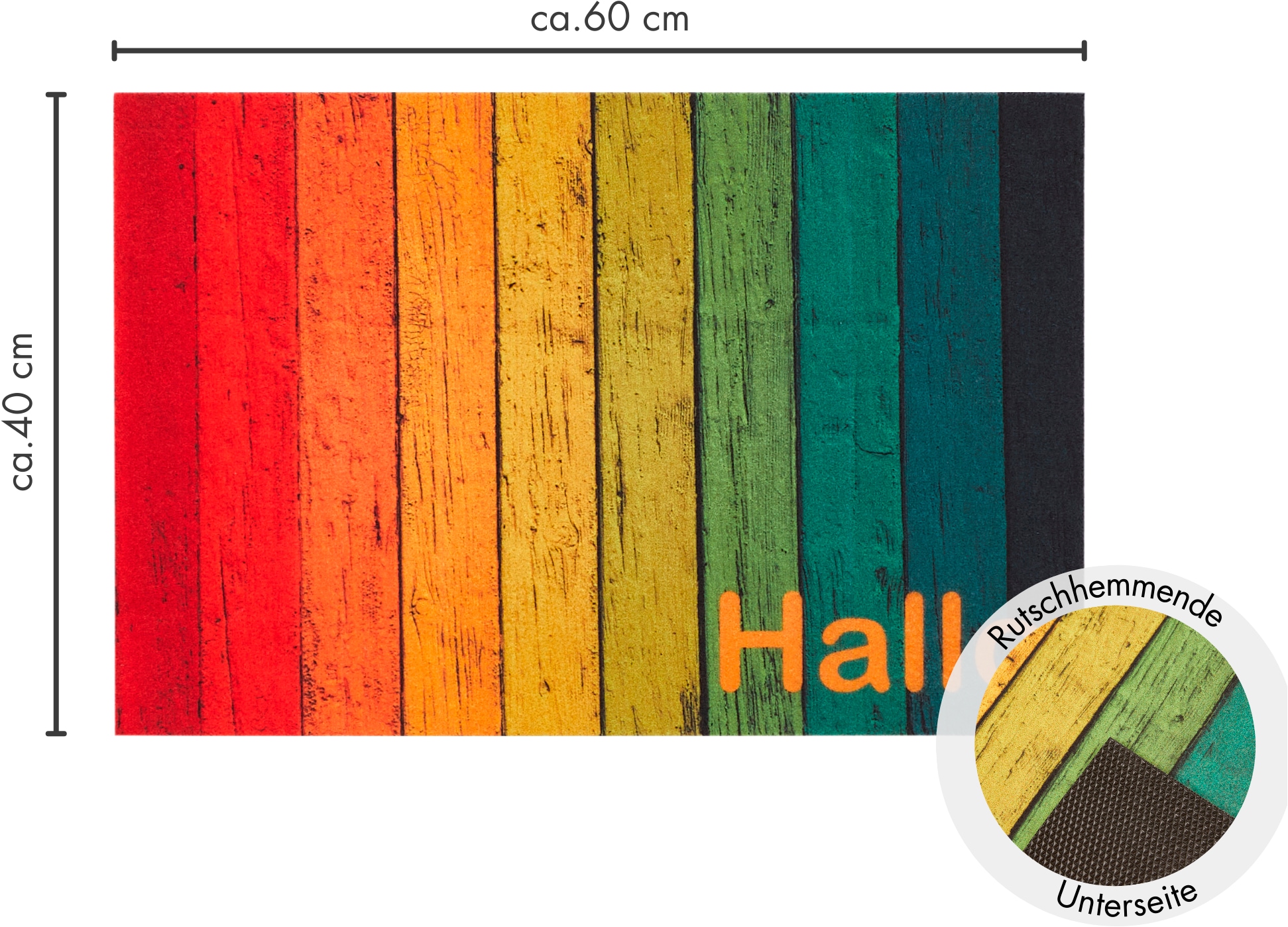 Andiamo Fußmatte »Modern« rechteckig 6,5 mm Höhe Schmutzfangmatte, bedruckt, diverse Motive, In- und Outdoor geeignet