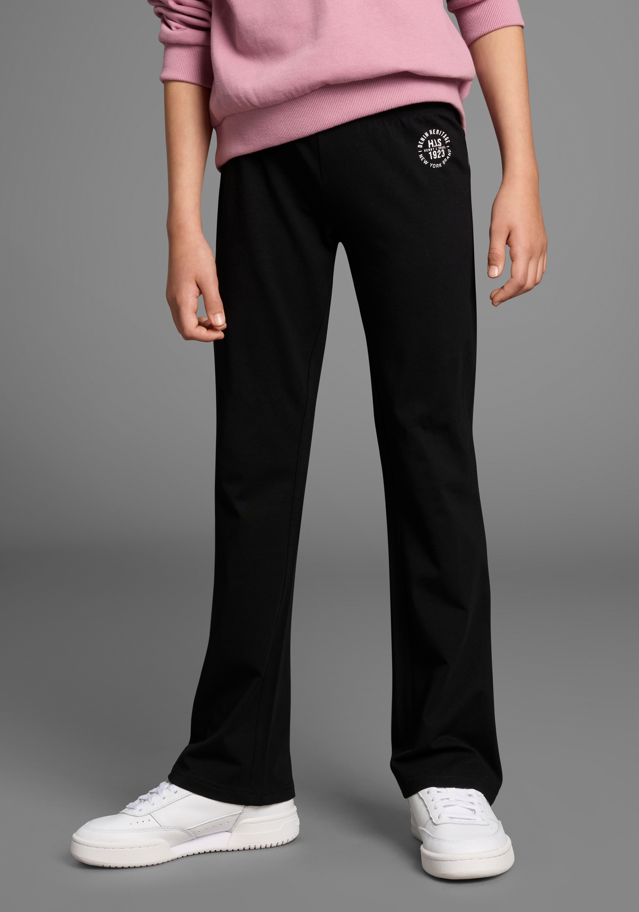 H.I.S Leggings »2er Packung Leggings mit Schlag«, (Packung, 2 tlg.), NEUHEIT: HIS für TEENS! 2er Packung Jazzpants