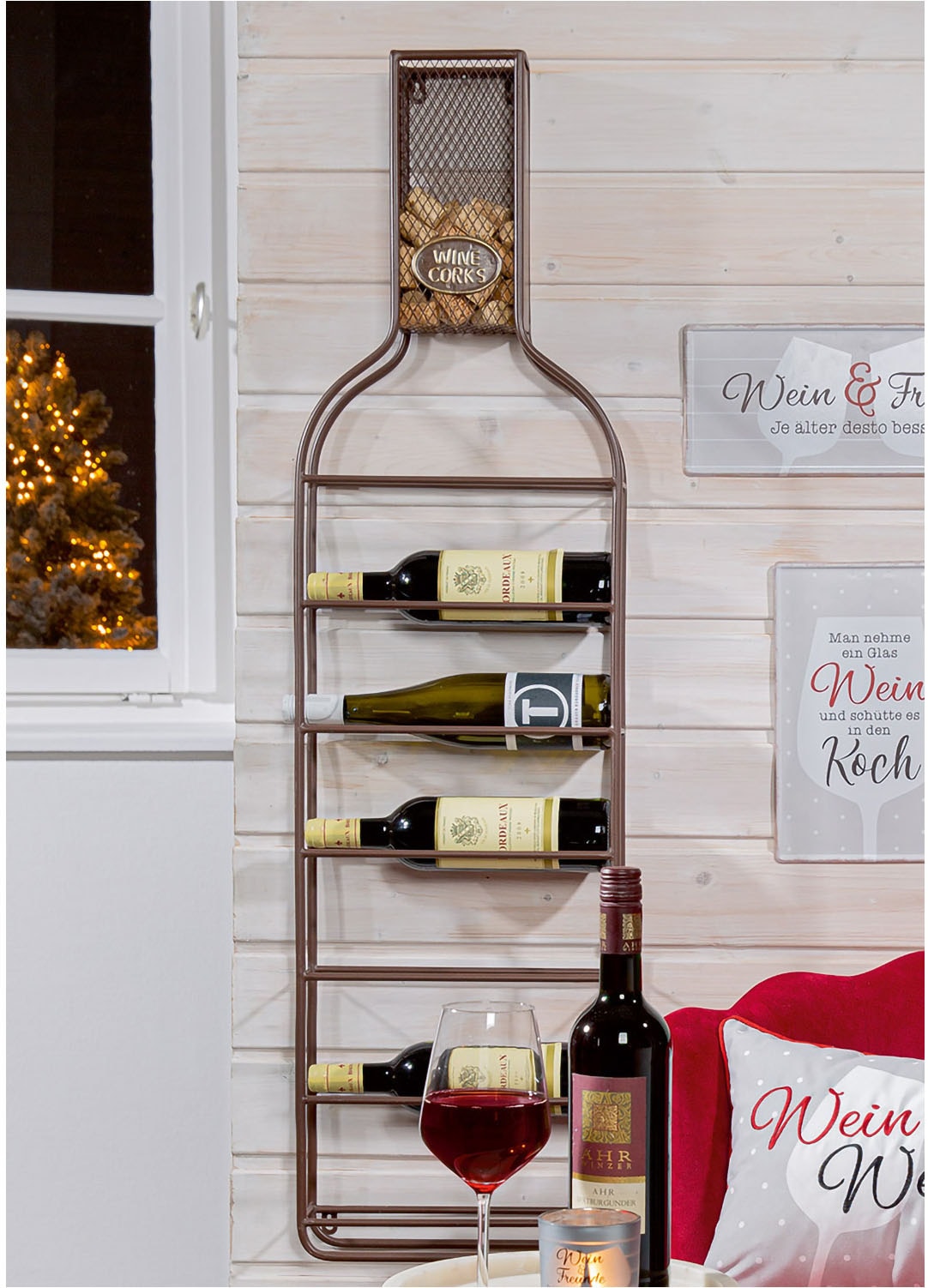 GILDE Weinregal »Weinregal Flasche Cork«