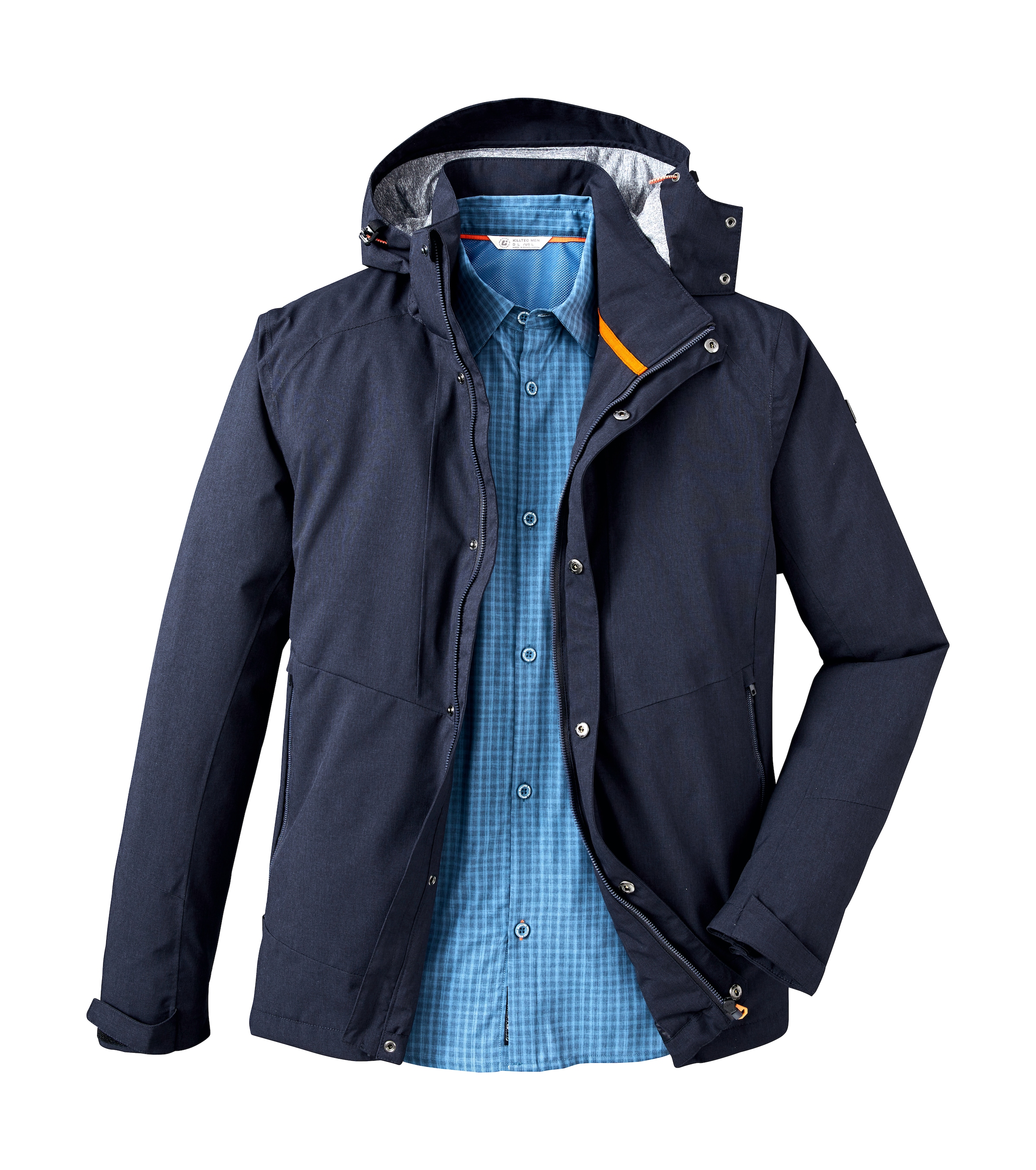 Killtec Outdoorjacke »KOS 53 MN JCKT«, Funktionsjacke: Wind- und wasserdicht, atmungsaktiv, Kapuze abnehmbar